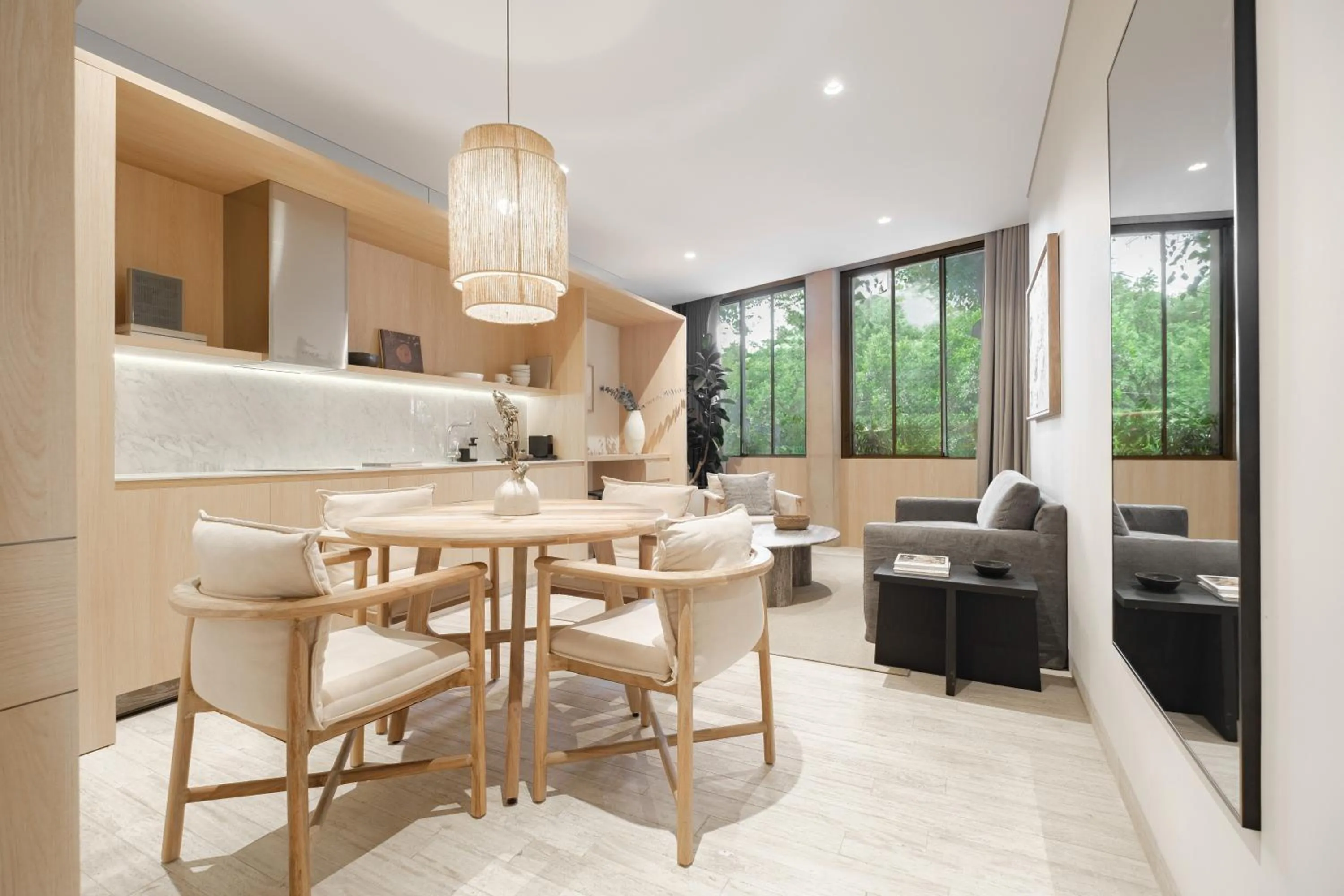 Dining area in ONTO Tonalá Mexico City