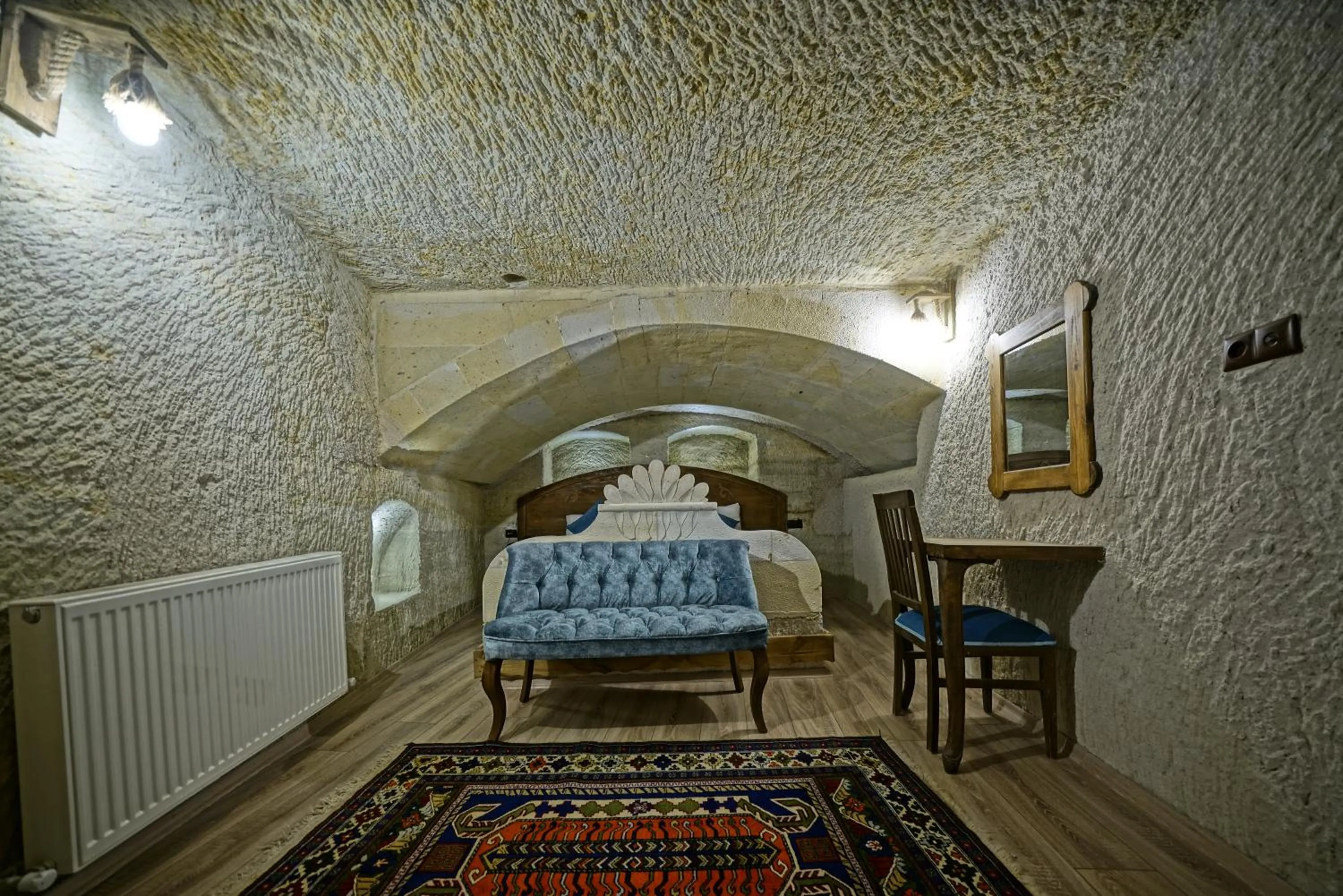 Bed in Cappa Cave Hotel