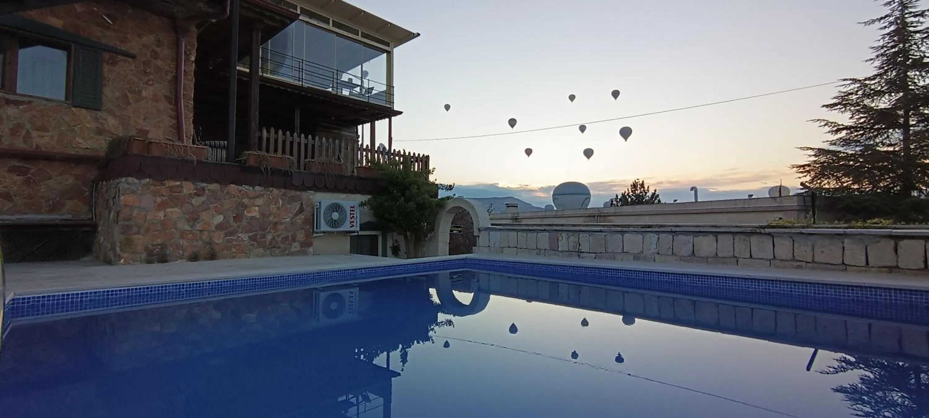 Pool view in Cappa Cave Hotel