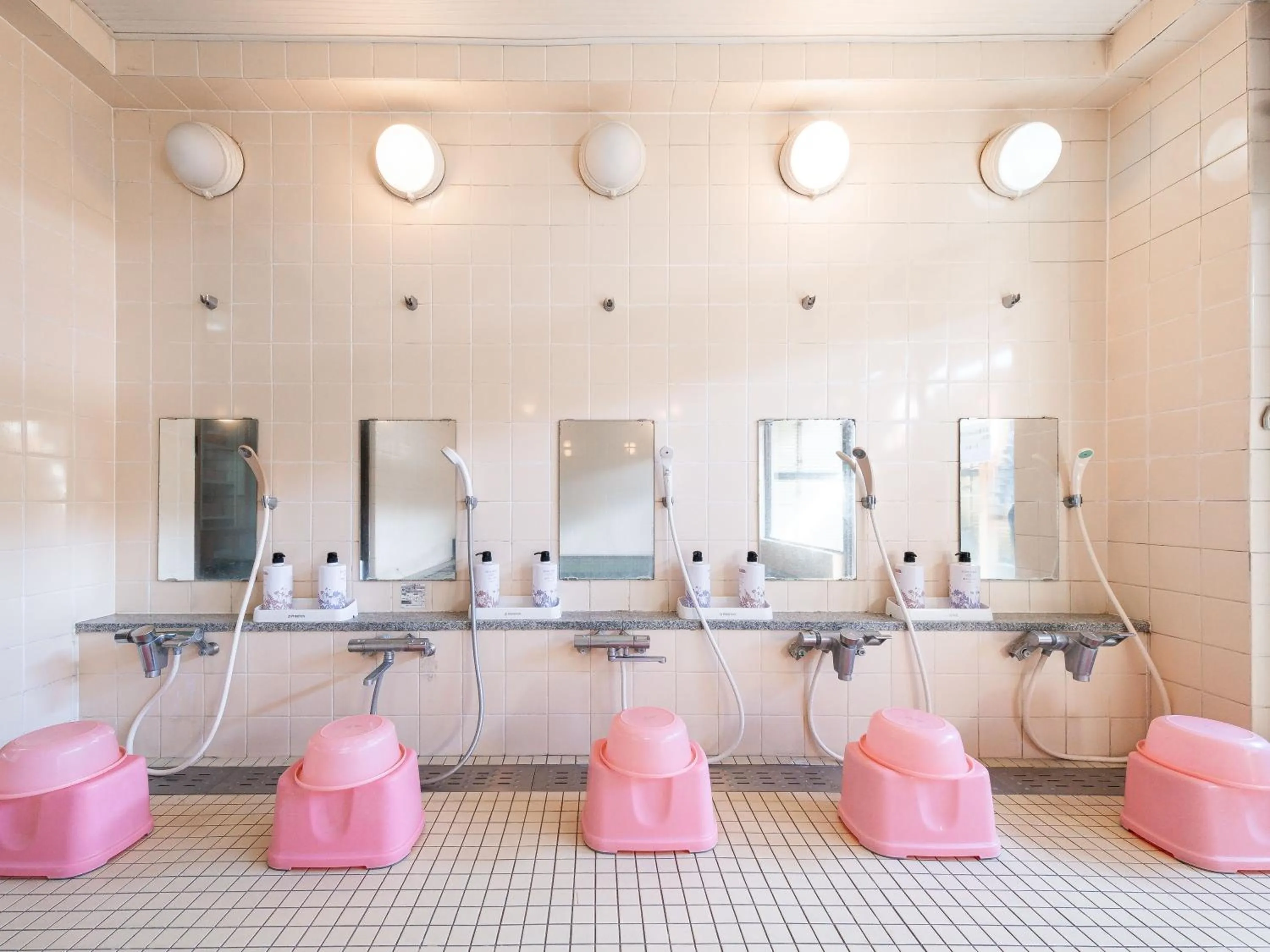 Public Bath in Fuji Sakura Onsen Ryokan