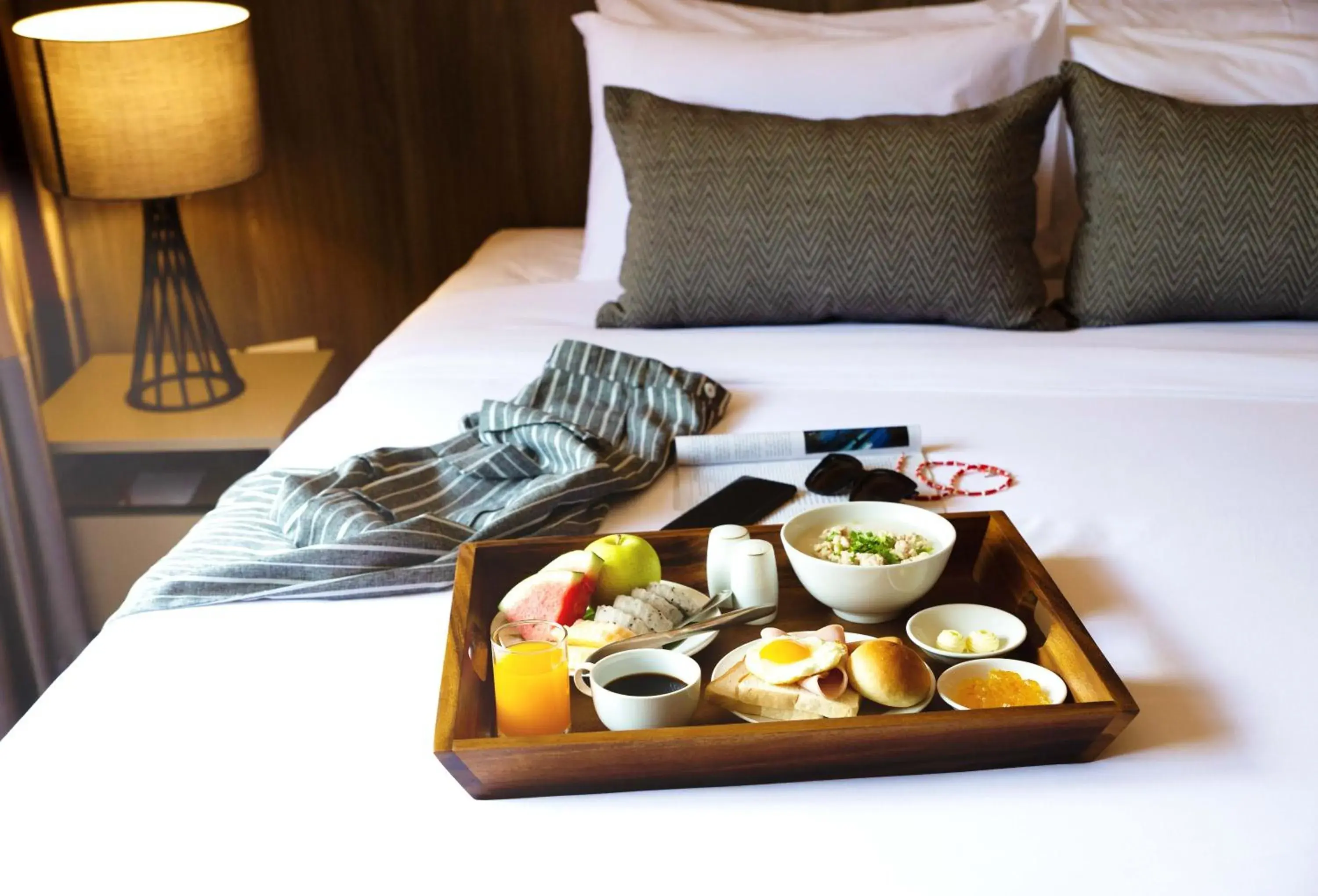 Breakfast, Bed in Jazzotel Bangkok Breakfast, Bed in Jazzotel Bangkok