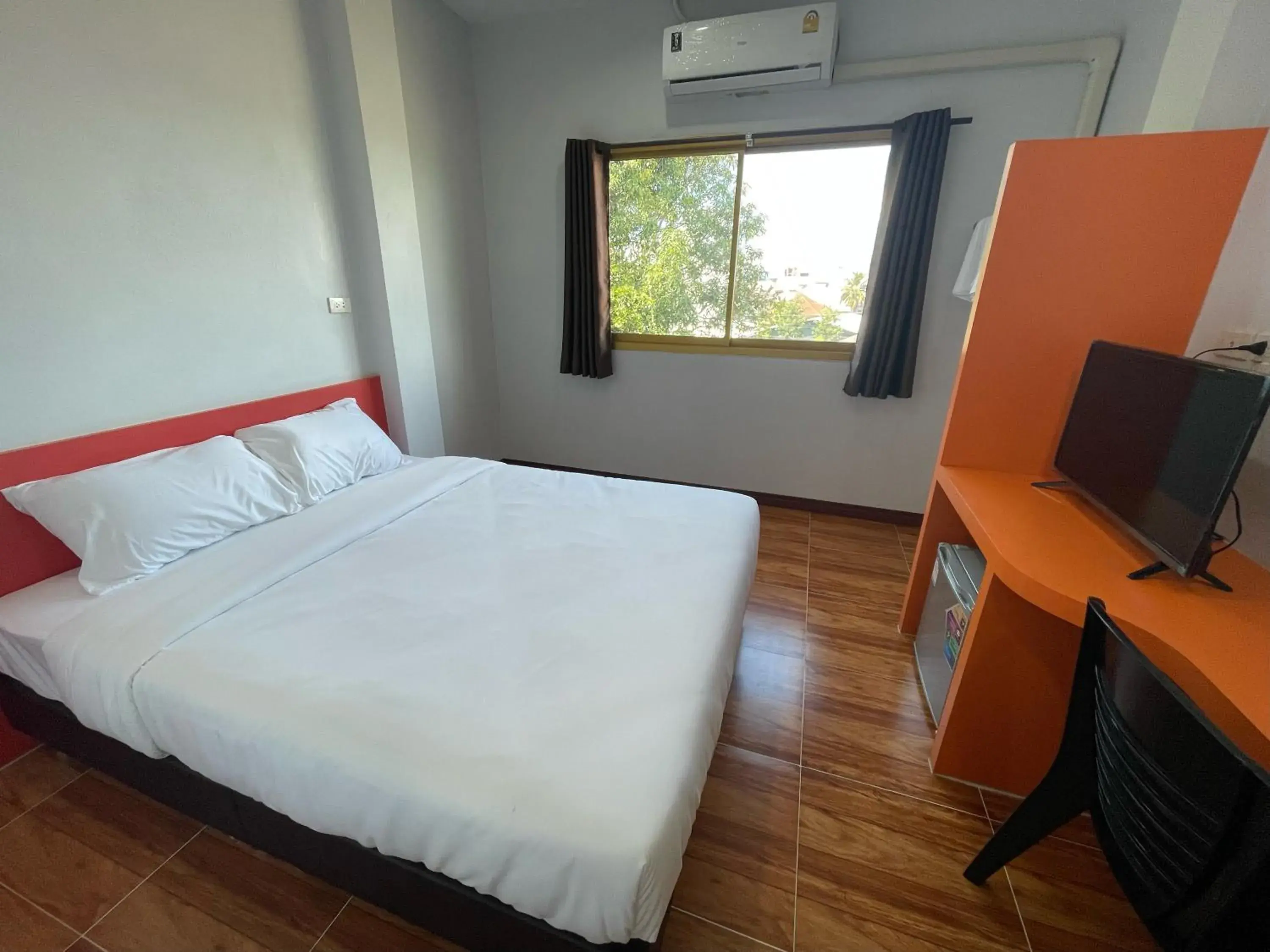 Bed in Chiang Kham Ruk Khun Hotel Bed in Chiang Kham Ruk Khun Hotel