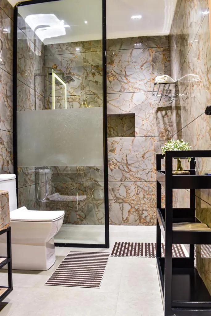 Bathroom in Alpine hotel and villas