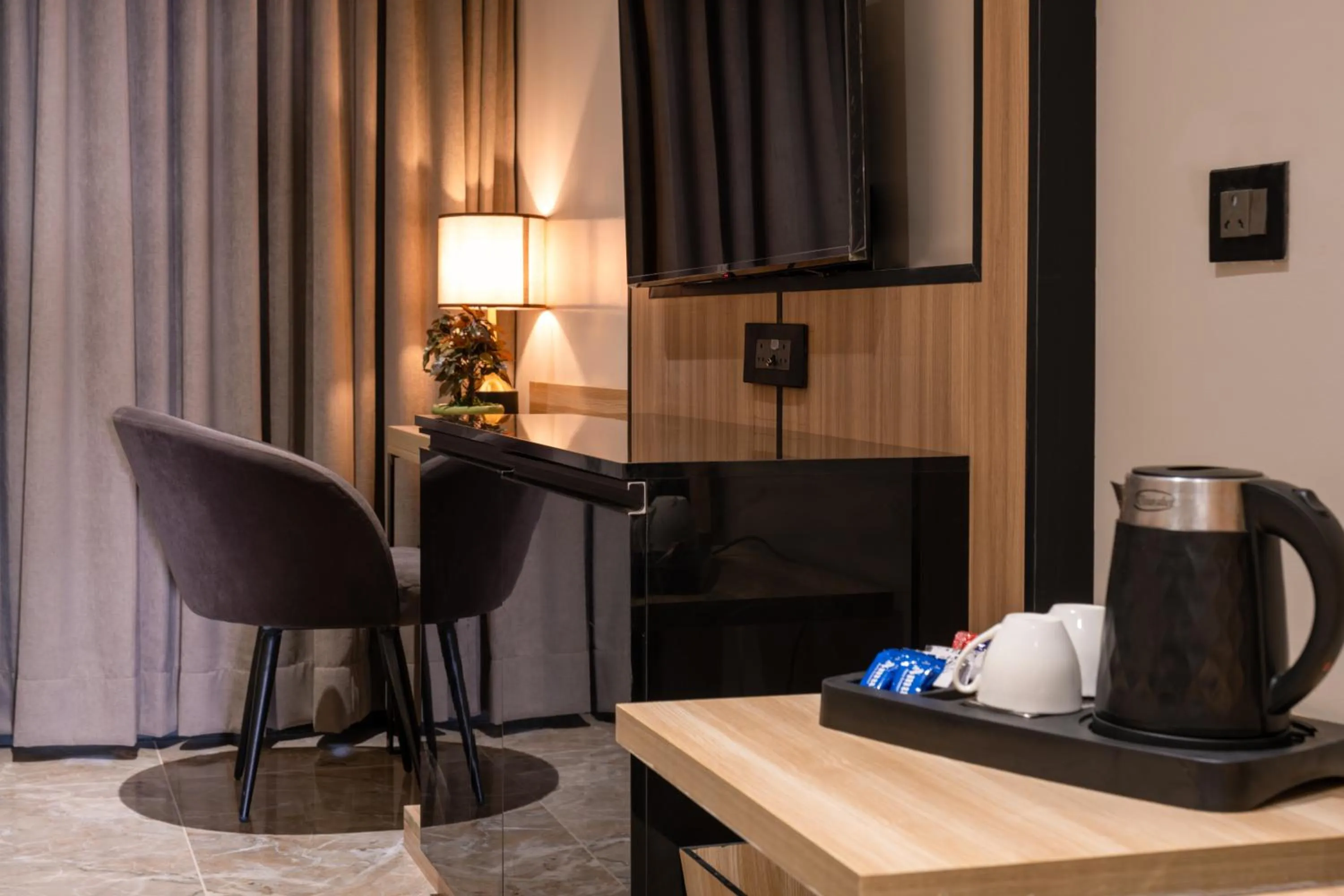 Coffee/tea facilities in Alpine hotel and villas