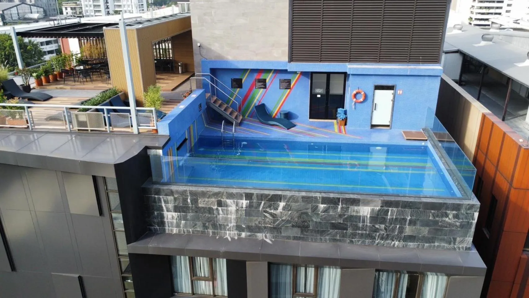 Pool view in Best Western Click Sathorn 11 Bangkok