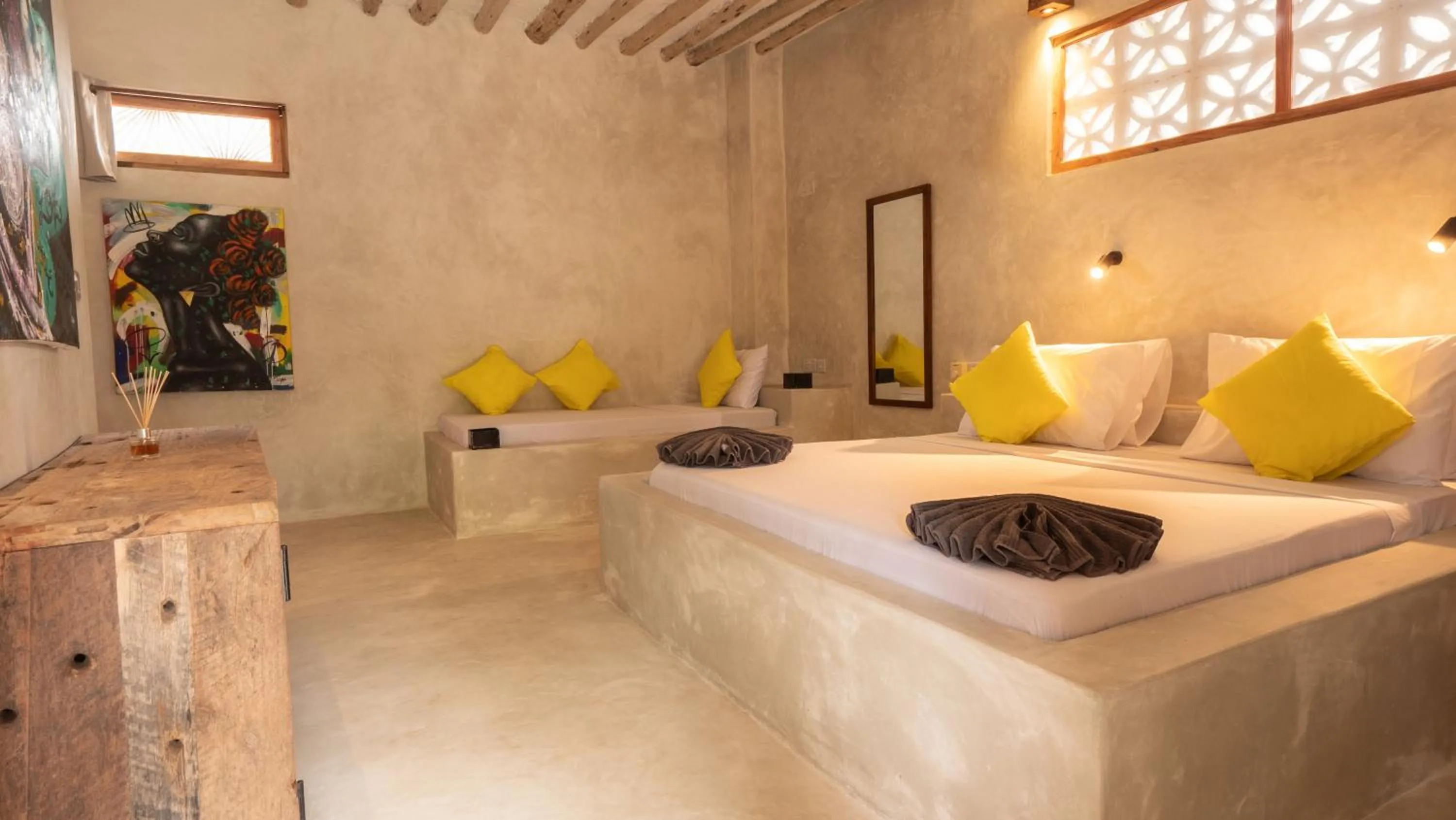 Bedroom, Bed in Bahari Beach Bungalows