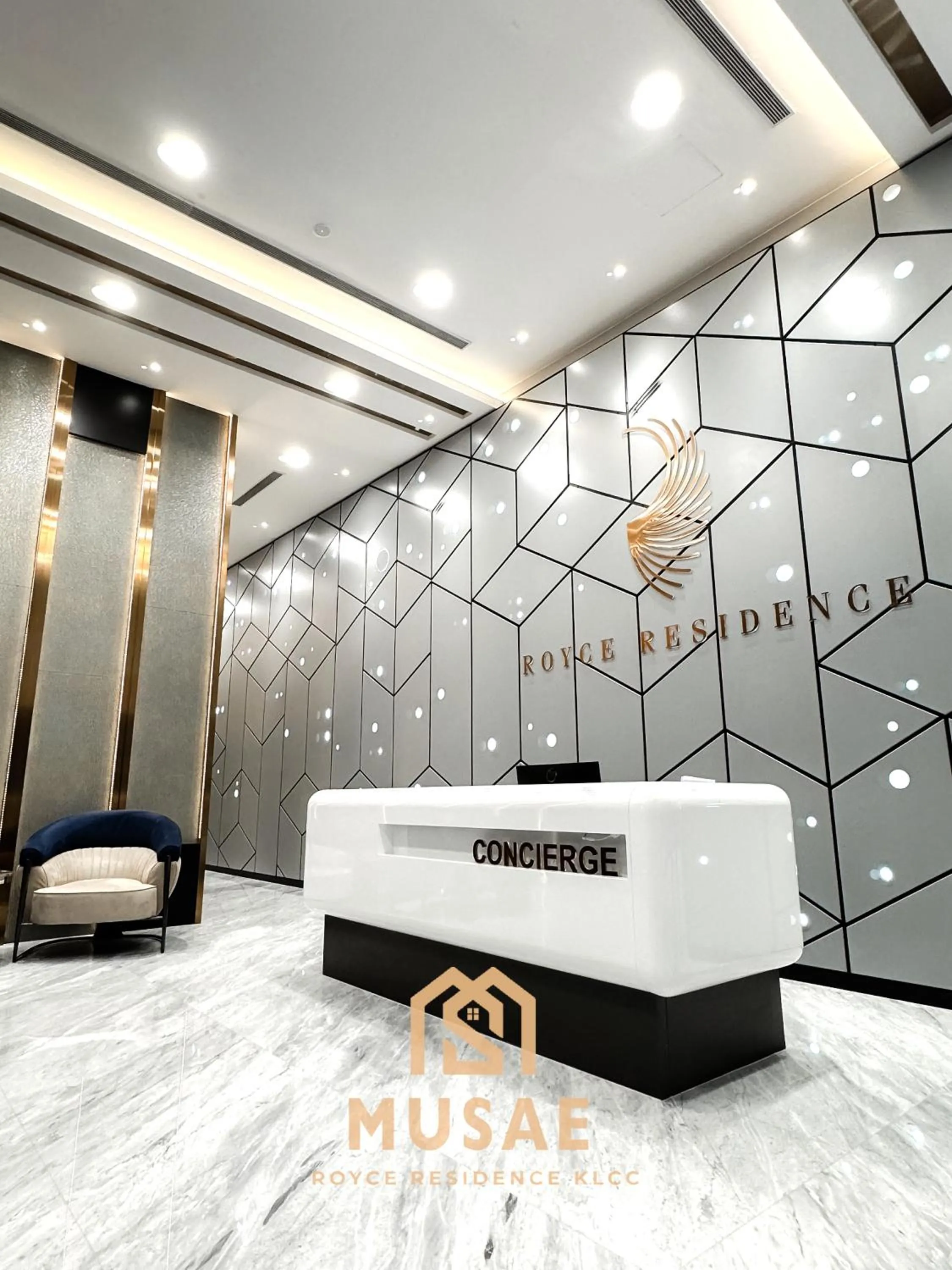 Lobby or reception in Royce Residence KLCC by MUSAE Kuala Lumpur
