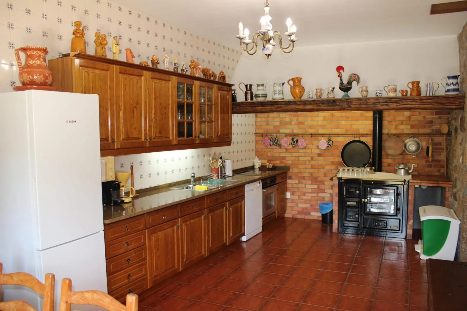 Communal kitchen in Casa de Panque
