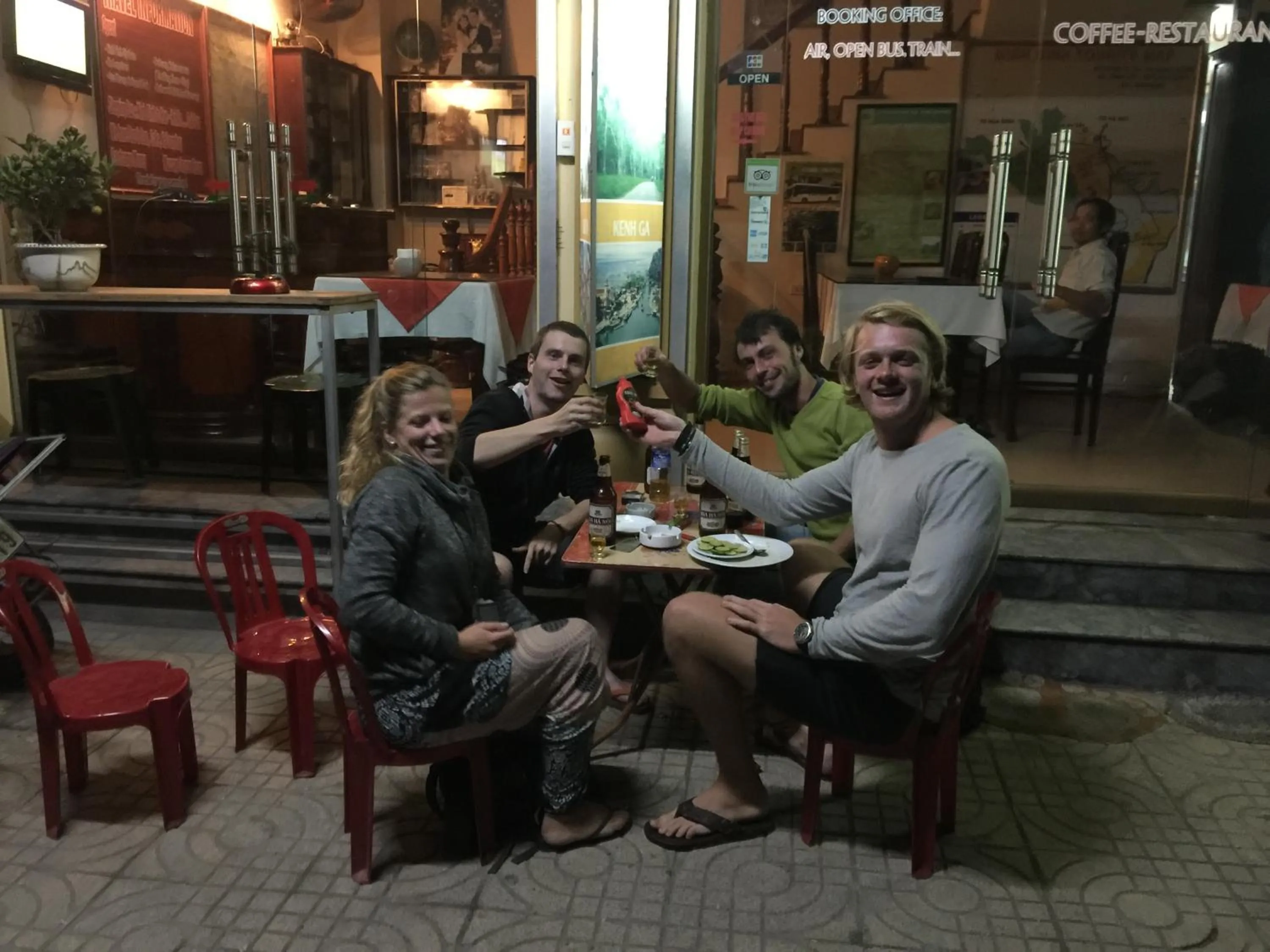 group of guests in Thu Guest House