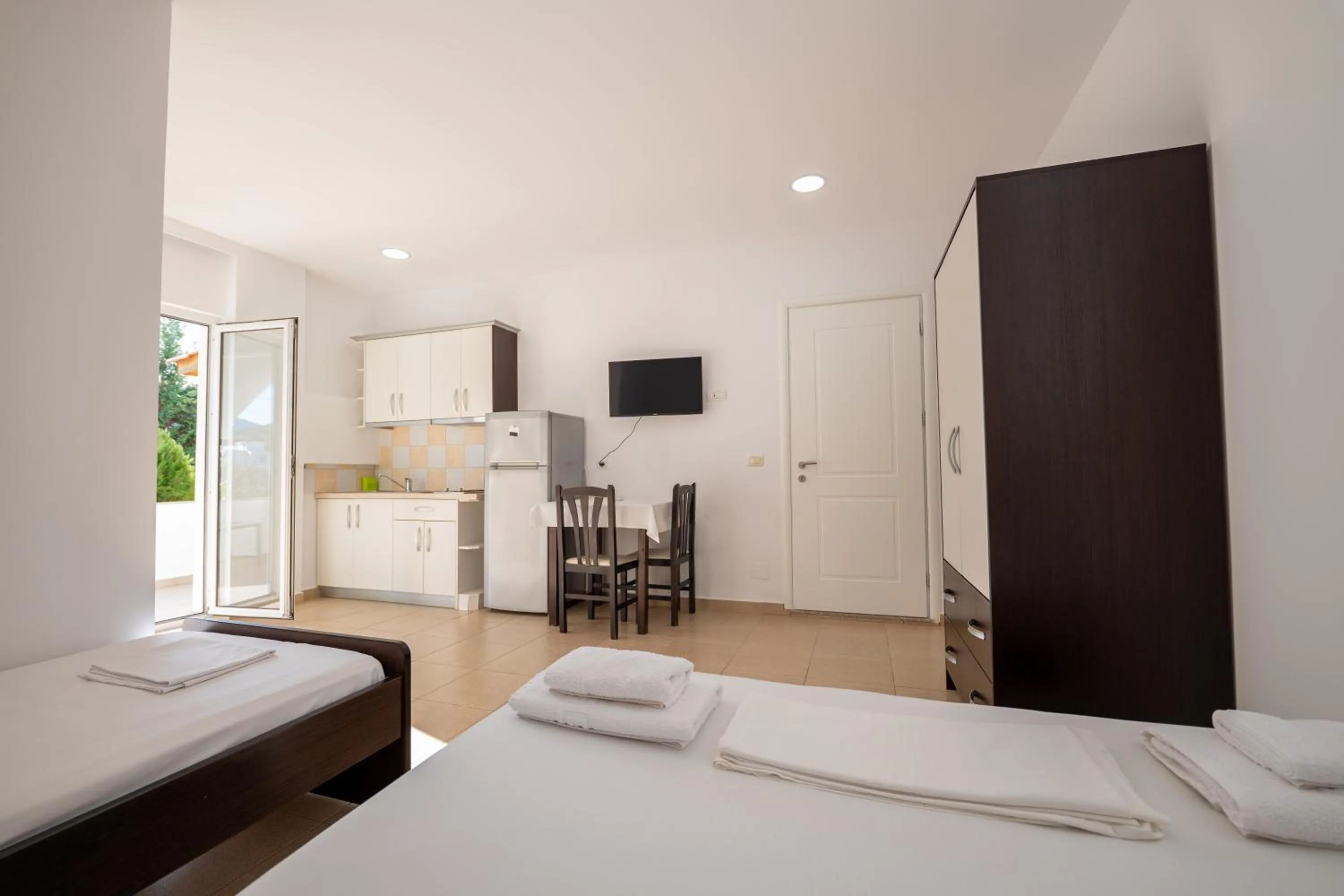 Bed in Apartments Aktea