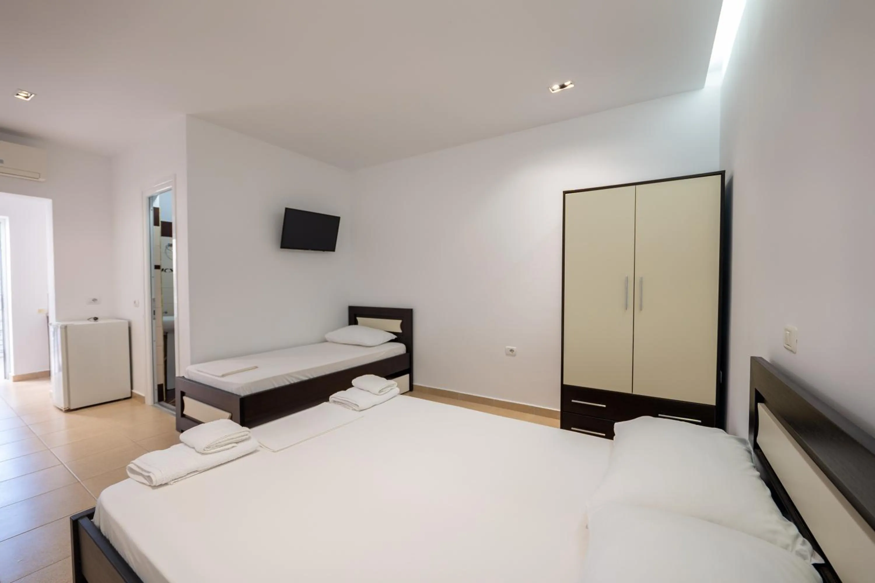 Bed in Apartments Aktea