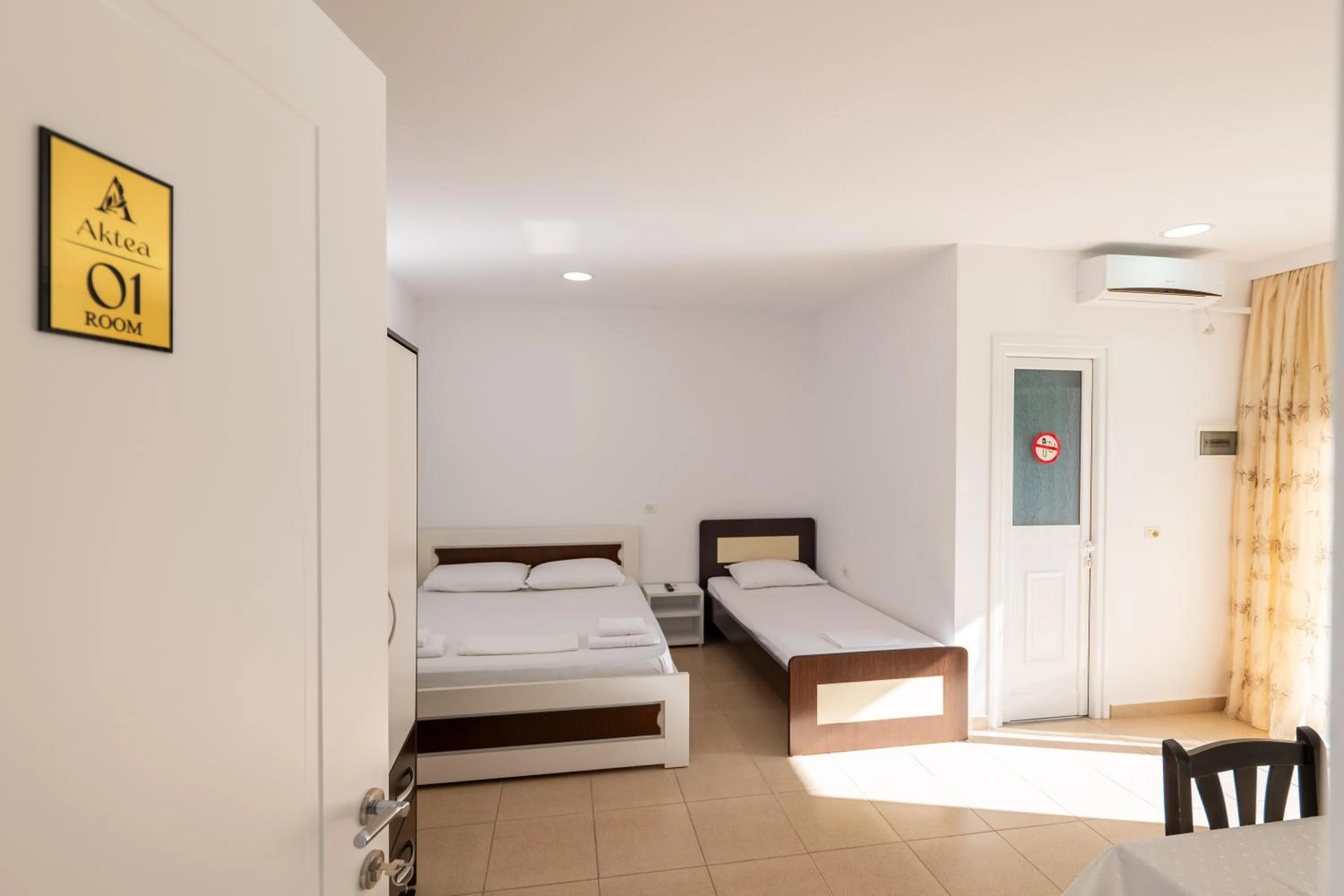 Bed in Apartments Aktea