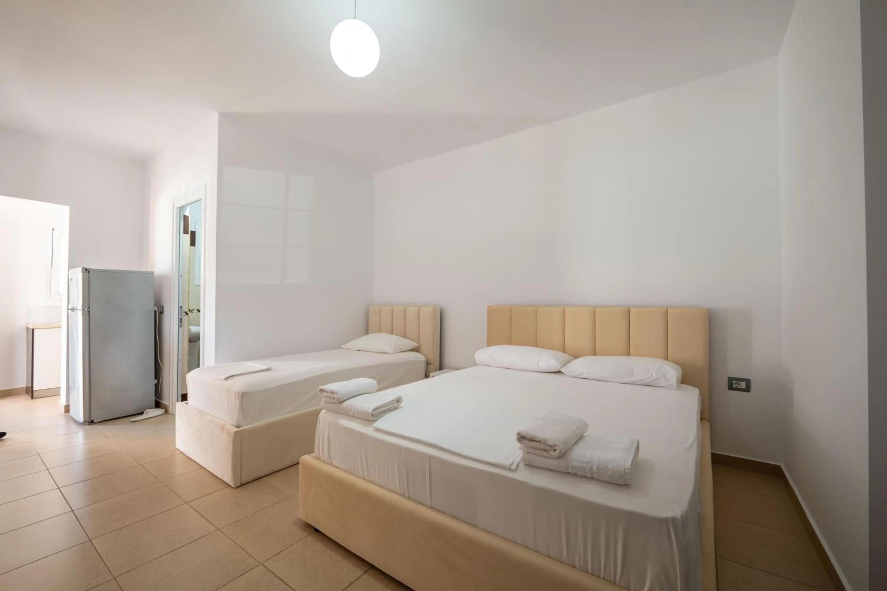 Bed in Apartments Aktea