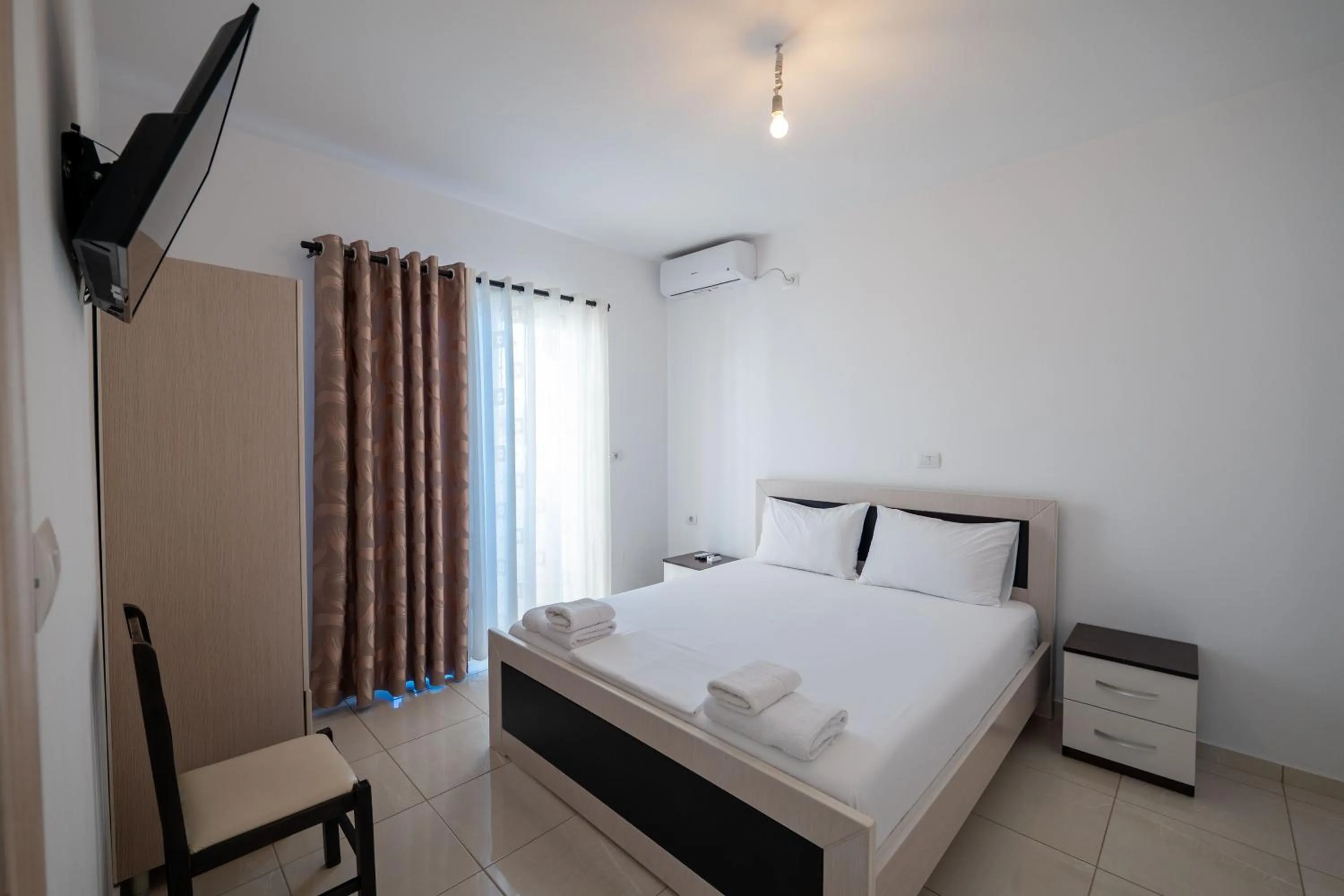 Bed in Apartments Aktea