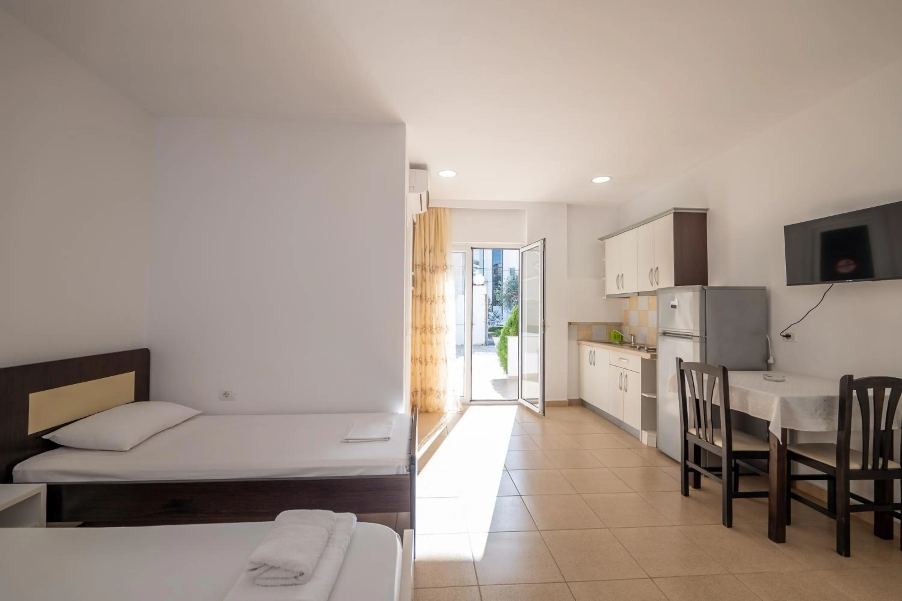 TV and multimedia, Bed in Apartments Aktea