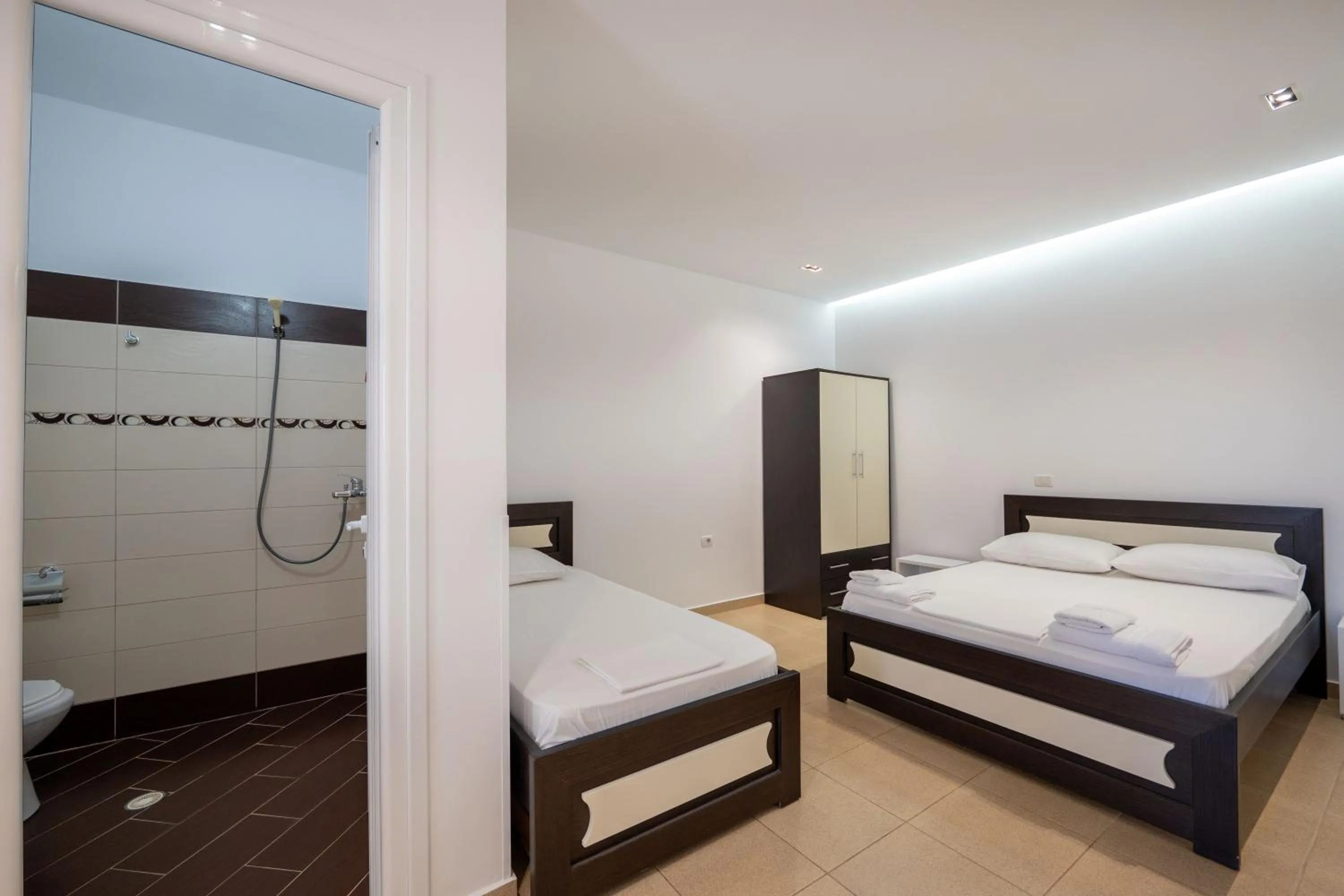 Bed in Apartments Aktea