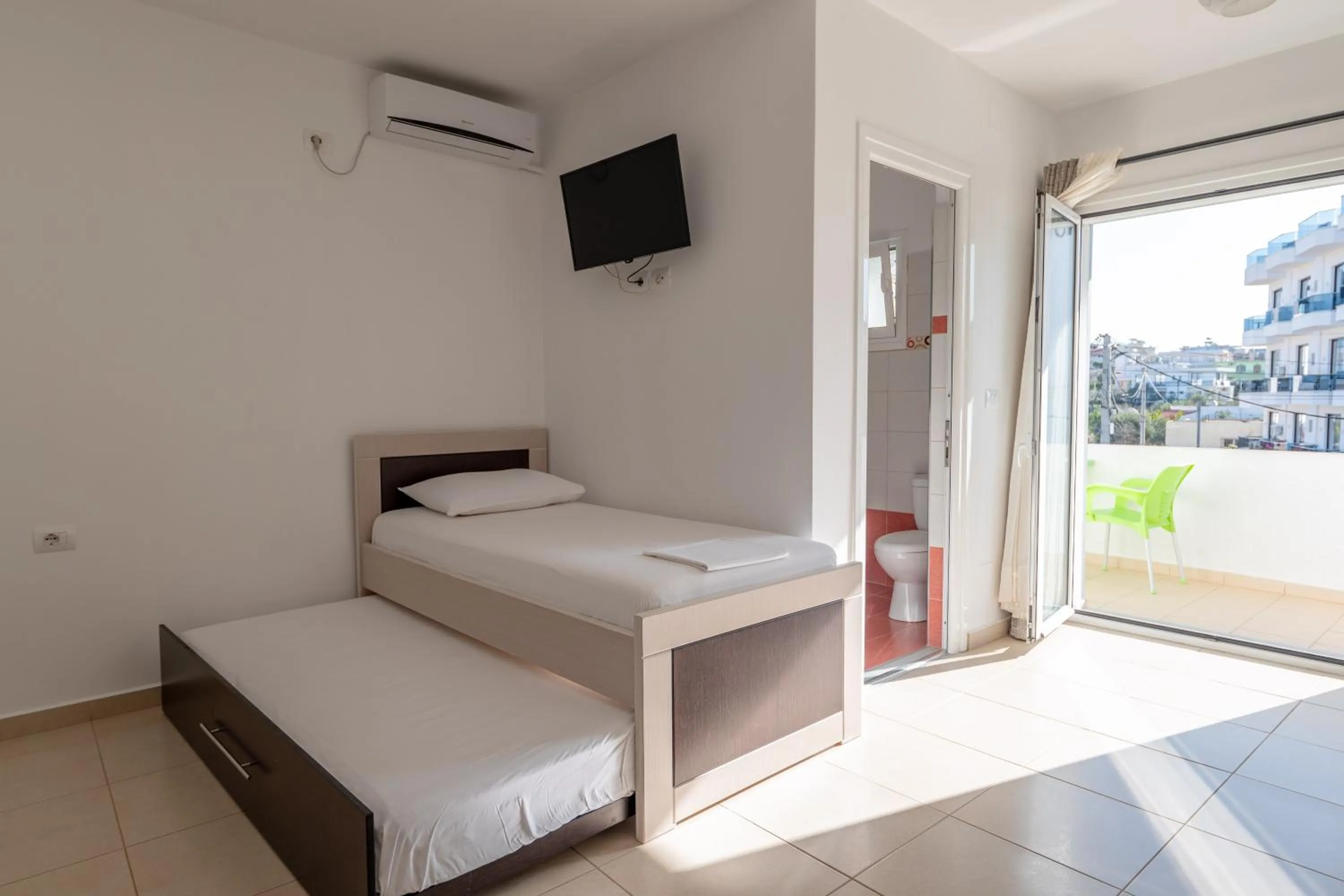 TV and multimedia, Bed in Apartments Aktea