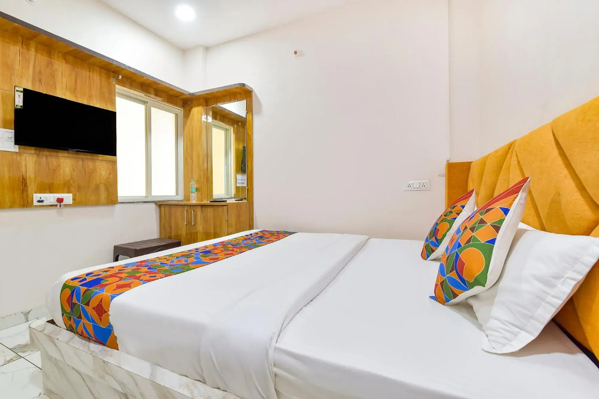 Bed in FabHotel Somnath Bed in FabHotel Somnath