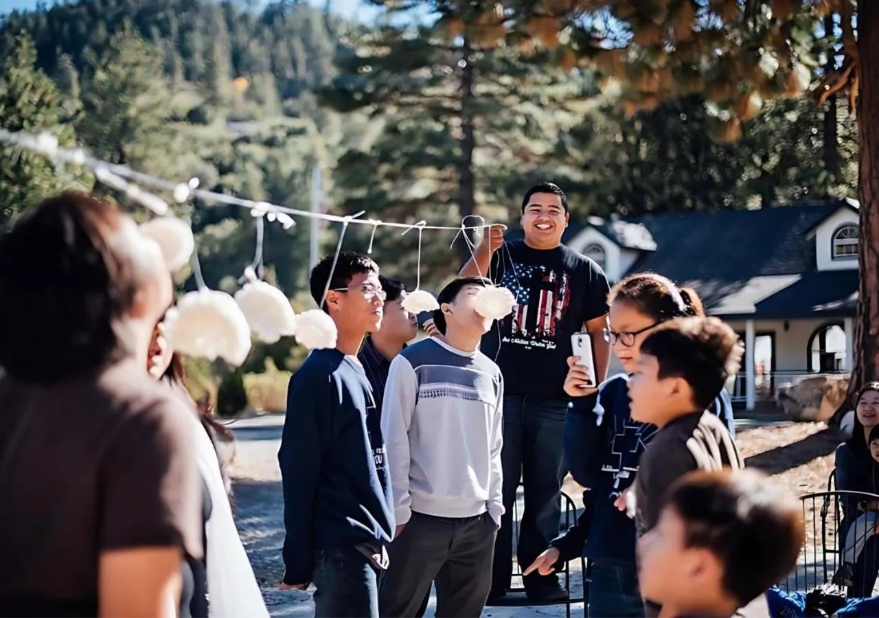 People in Alhatti Christian Resort