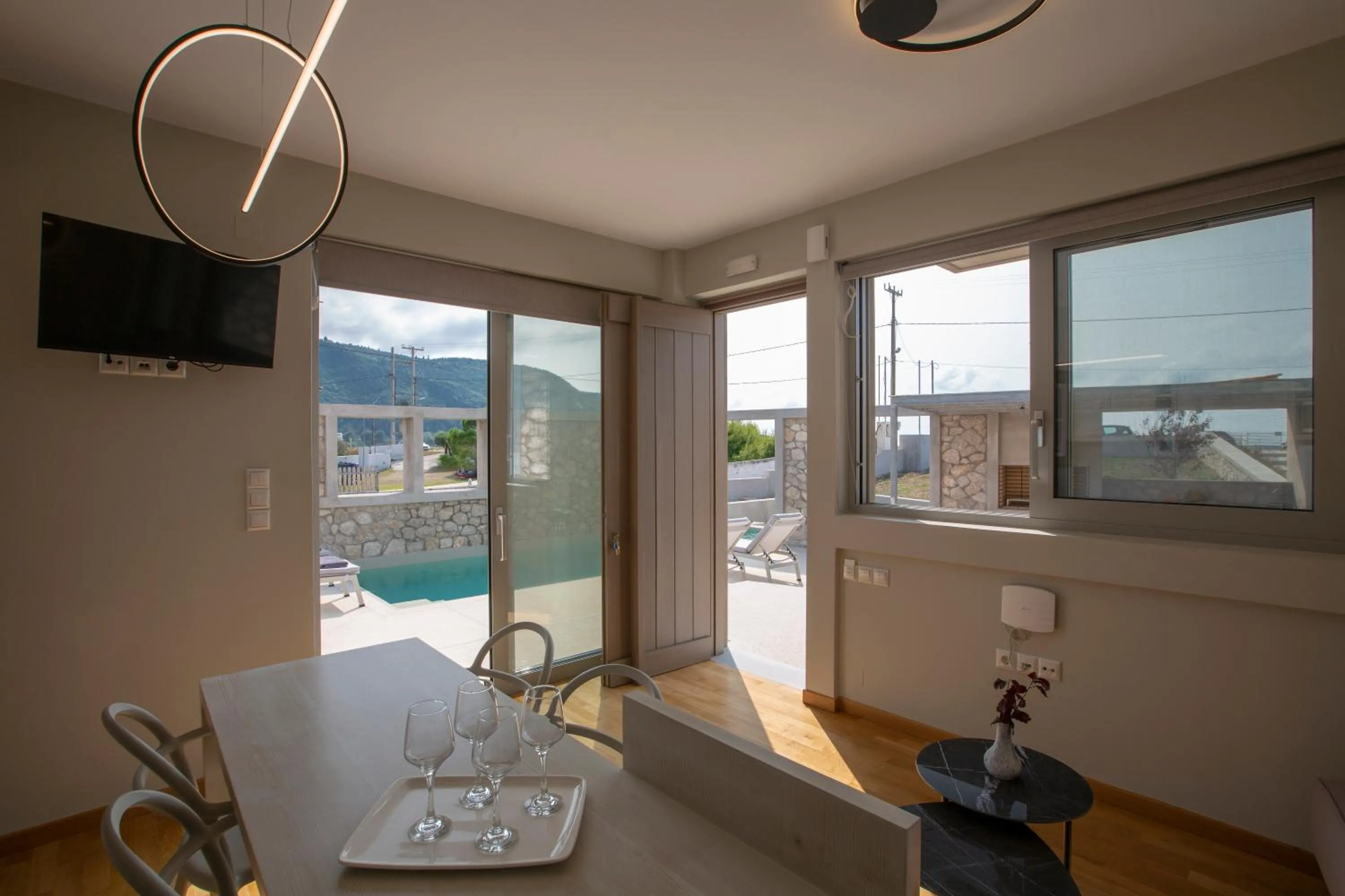 Inner courtyard view in Thines villas