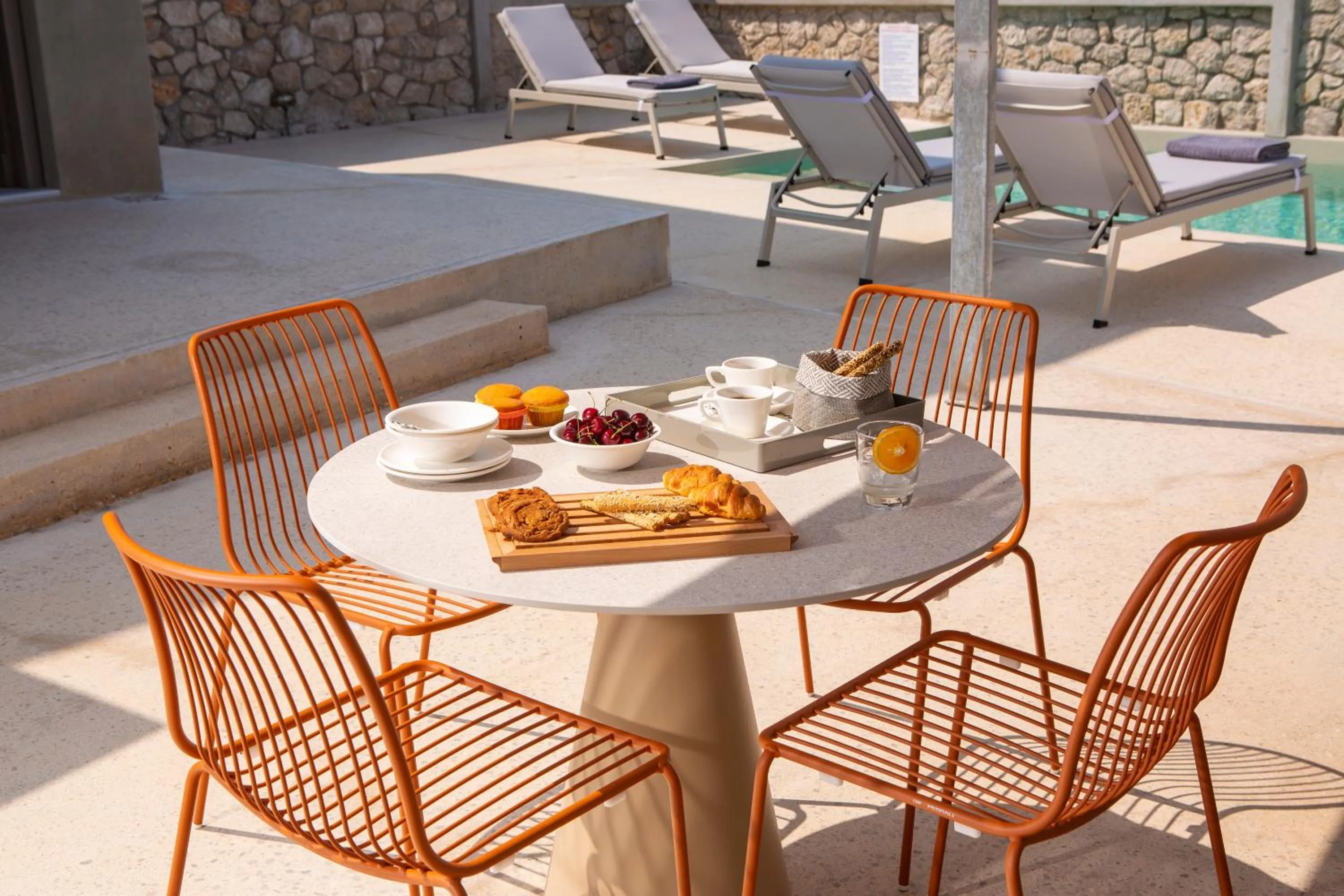 Seating area in Thines villas