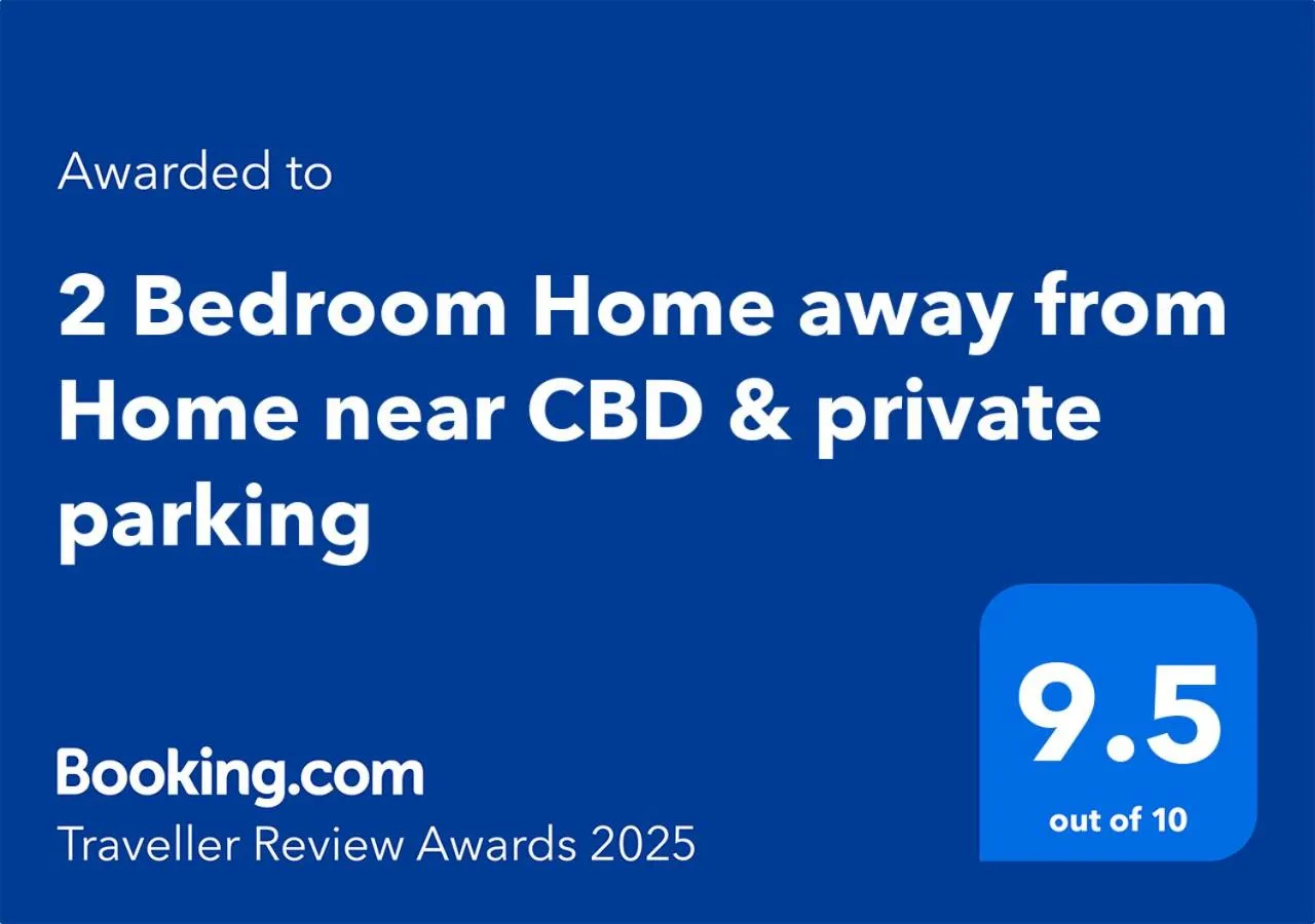 2 Bedroom Home away from Home near CBD & private parking