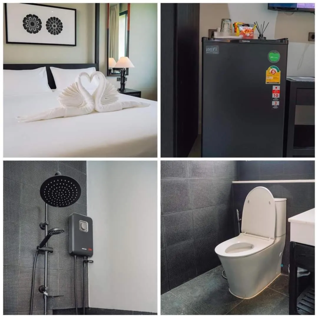 Bathroom, Bed in O2 The Residence โอทู เดอะ เรสซิเดนซ์