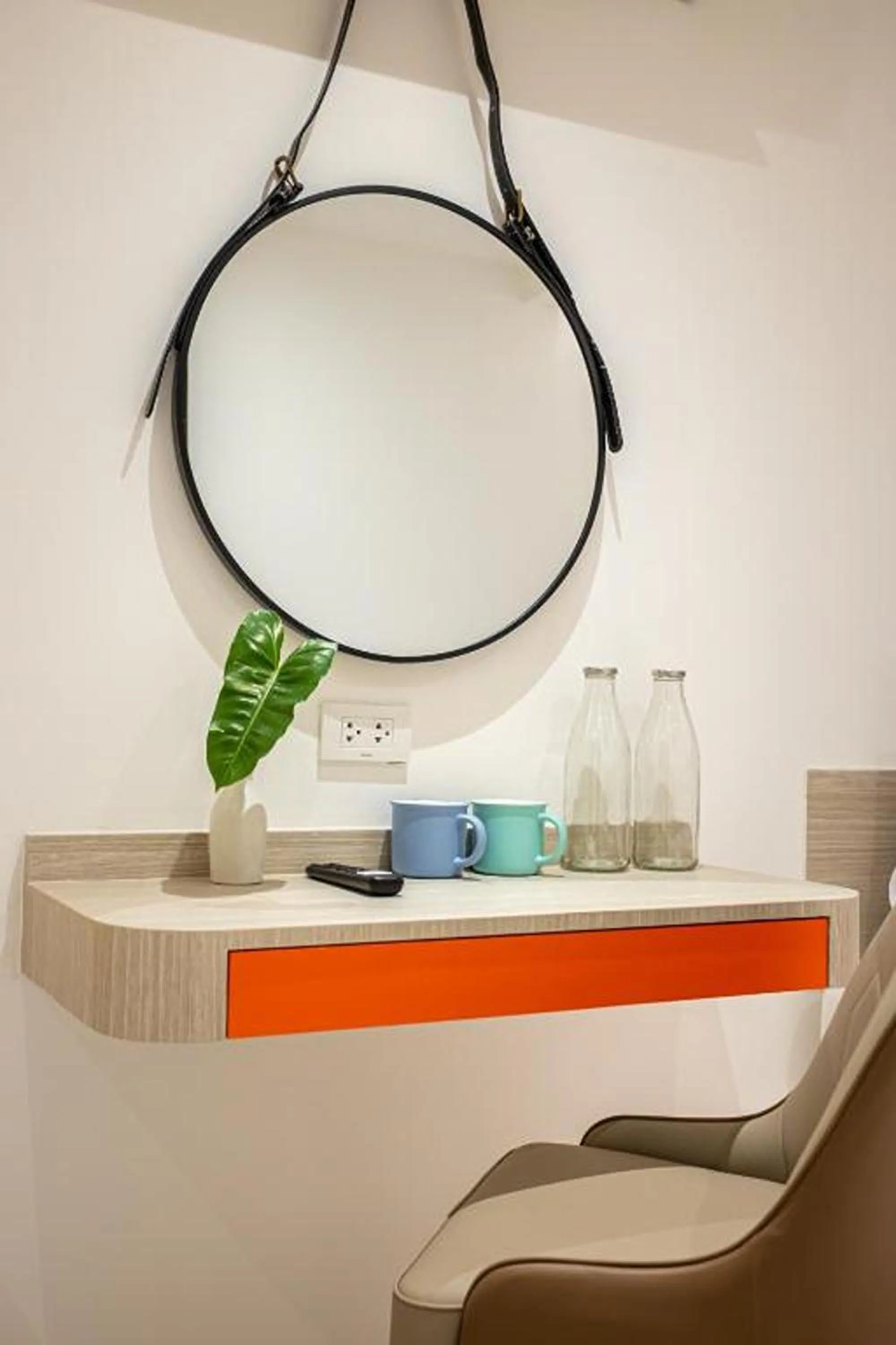 Seating area in L MINITEL at Night Bazaar Chiangmai