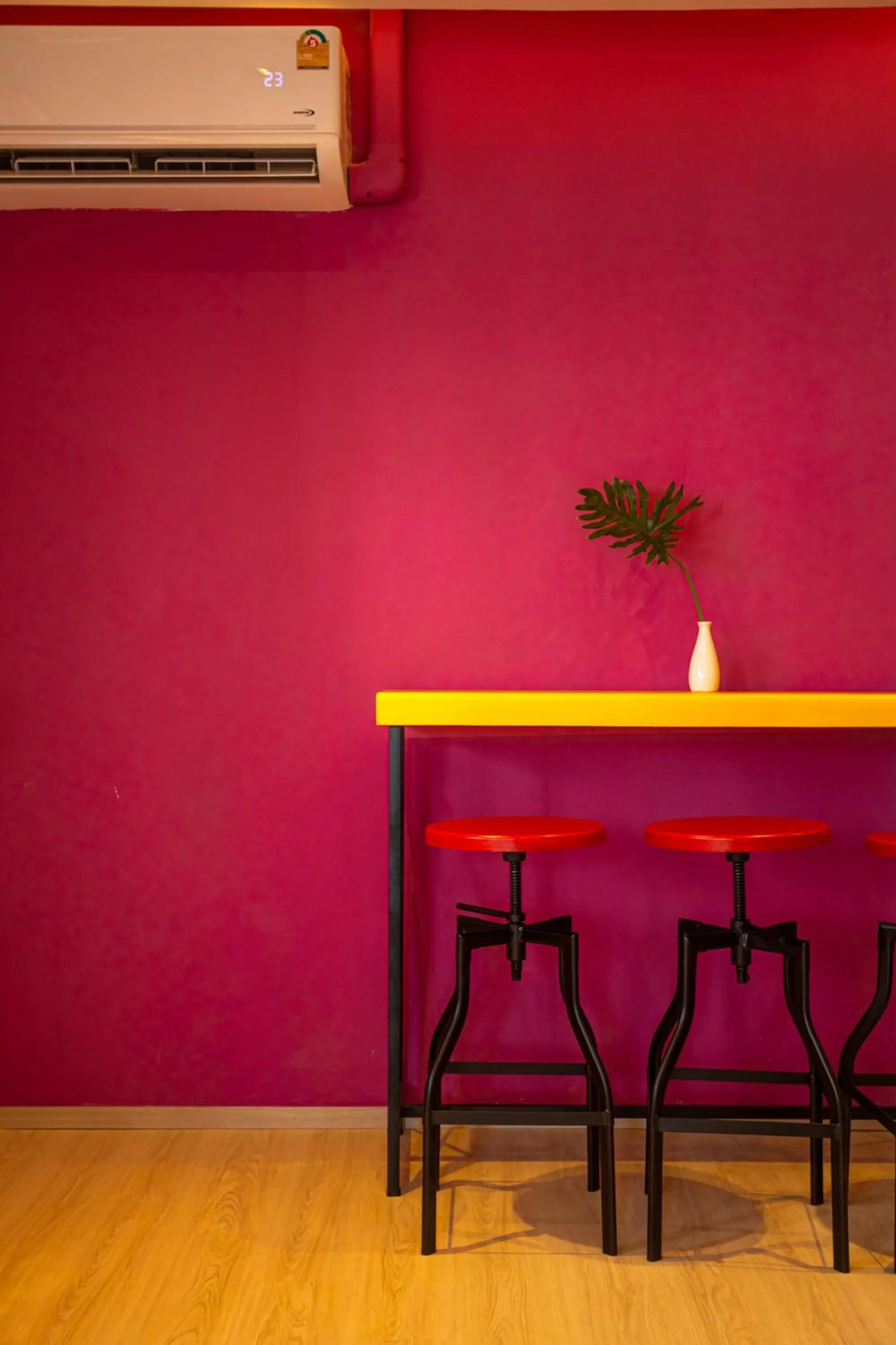 Seating area in L MINITEL at Night Bazaar Chiangmai