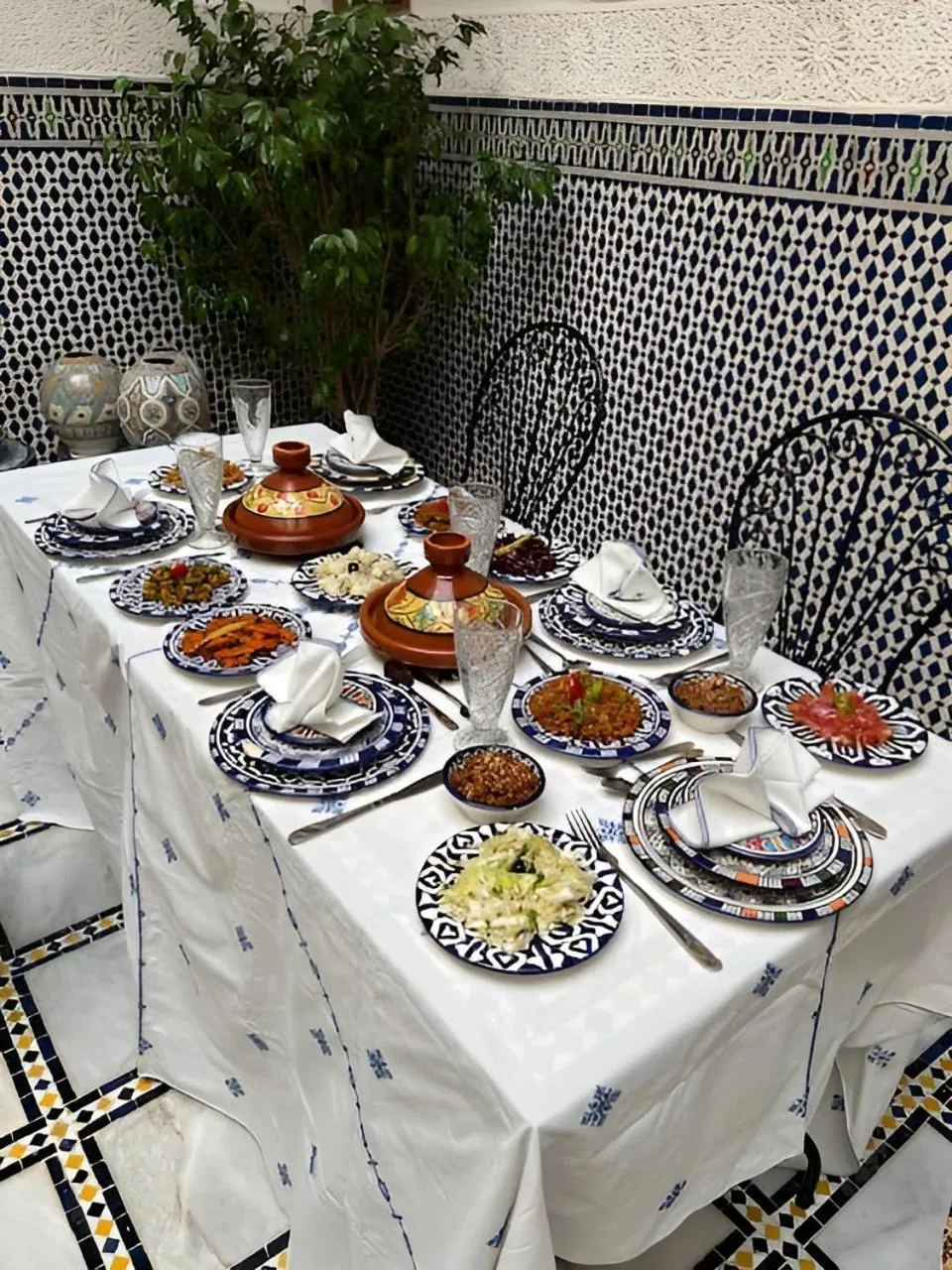 Food and drinks in Riad Tafoukt Palace