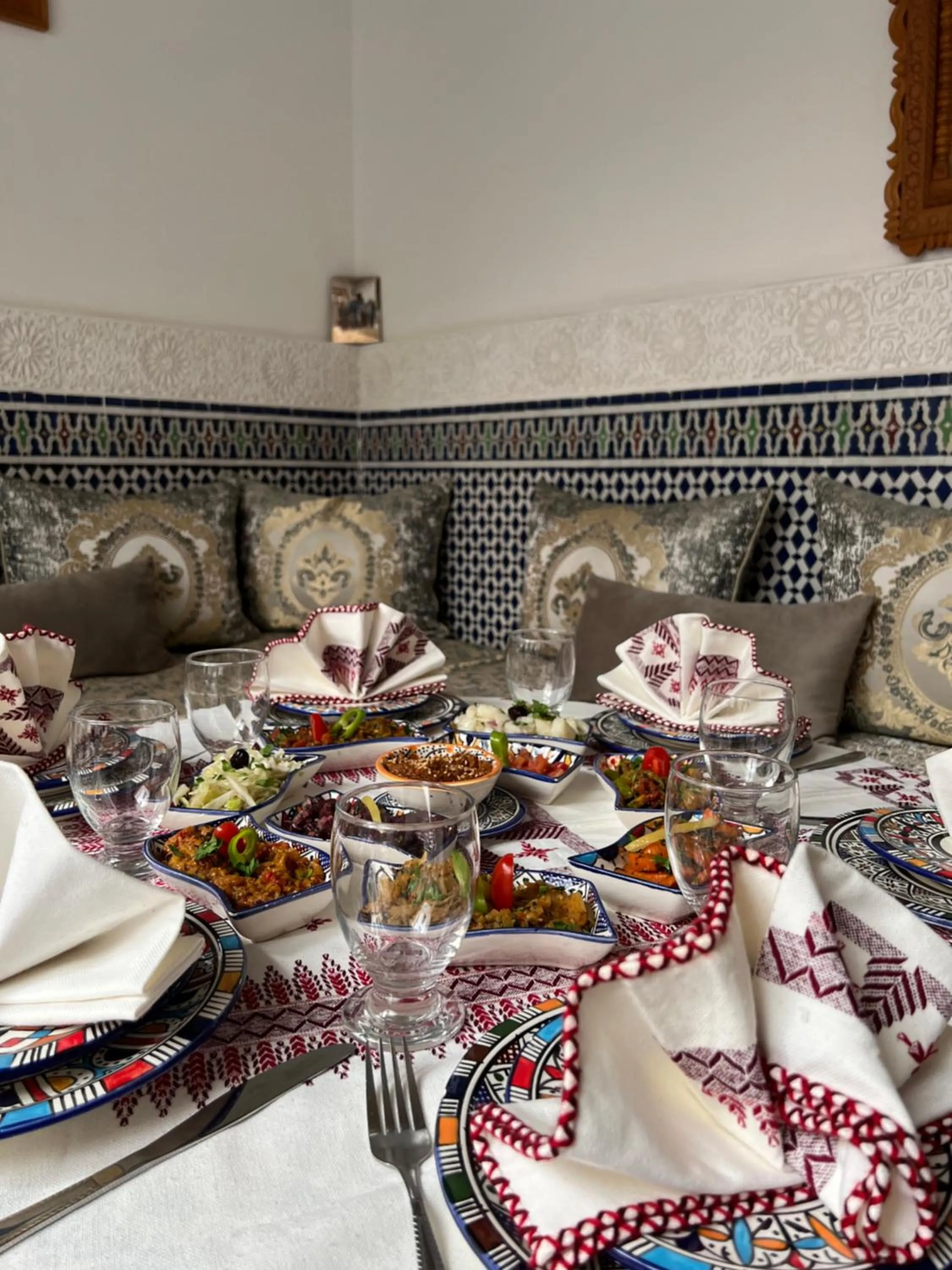 Seating area in Riad Tafoukt Palace