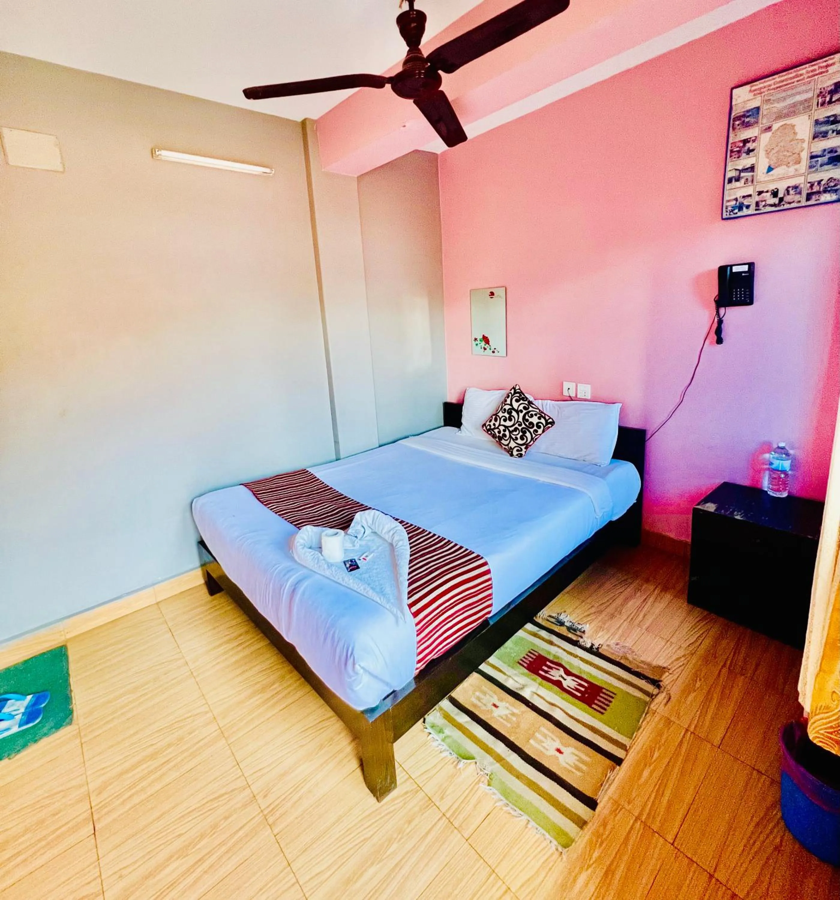 Bed in Hotel Donosti Pokhara