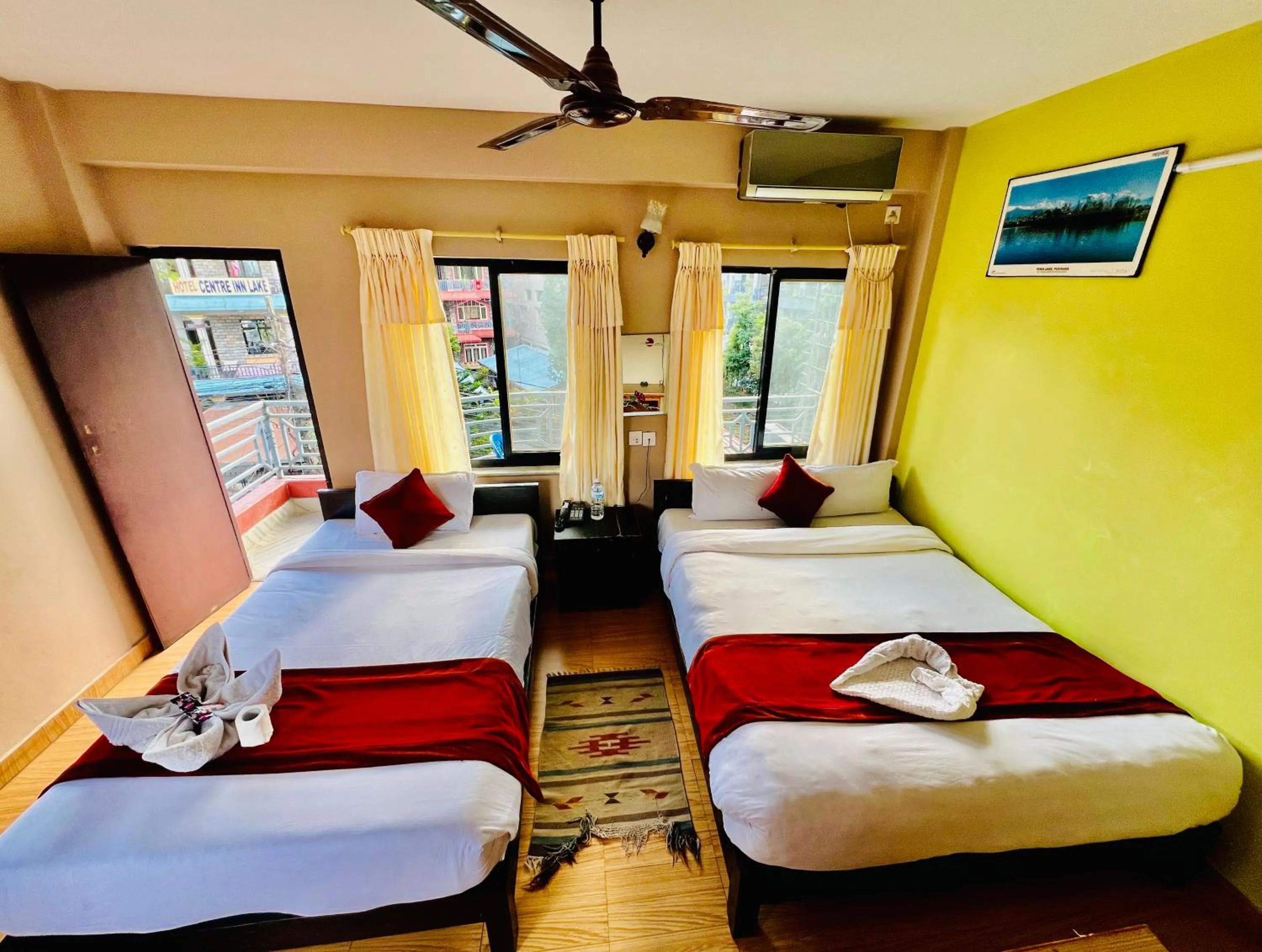 Bed in Hotel Donosti Pokhara