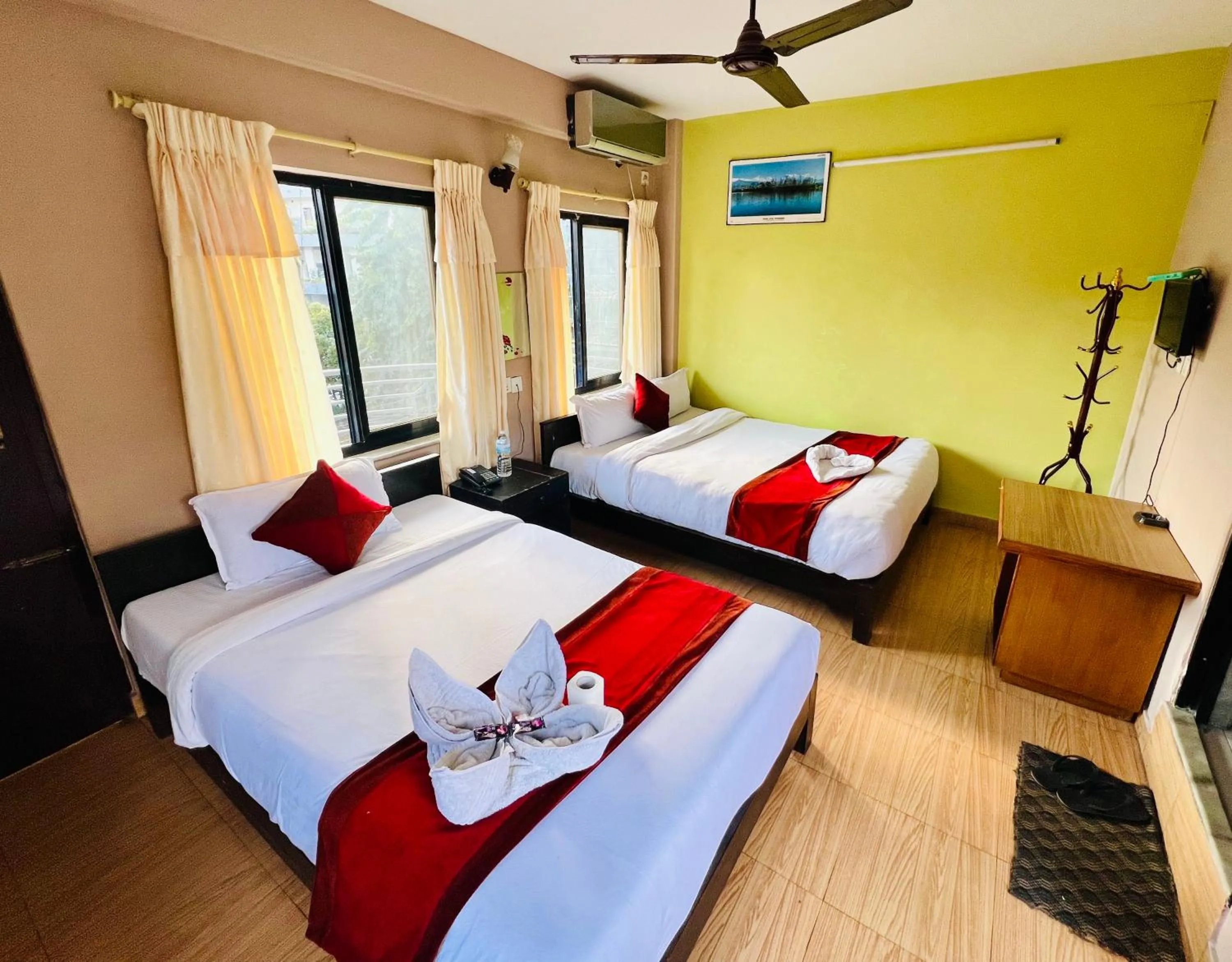 Bed in Hotel Donosti Pokhara