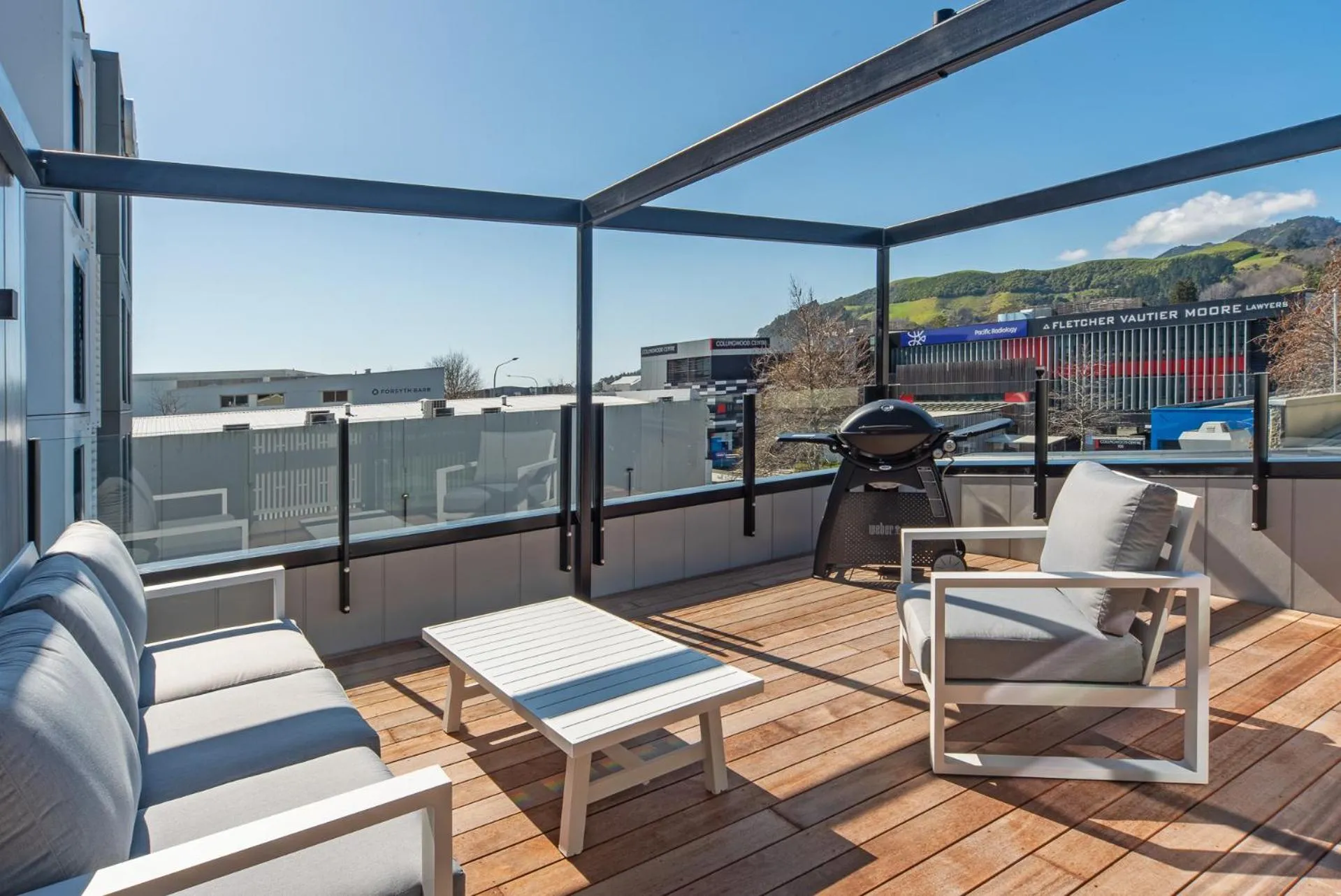 BBQ facilities in Inner City Apartment 2 - Modern, Rooftop Balcony