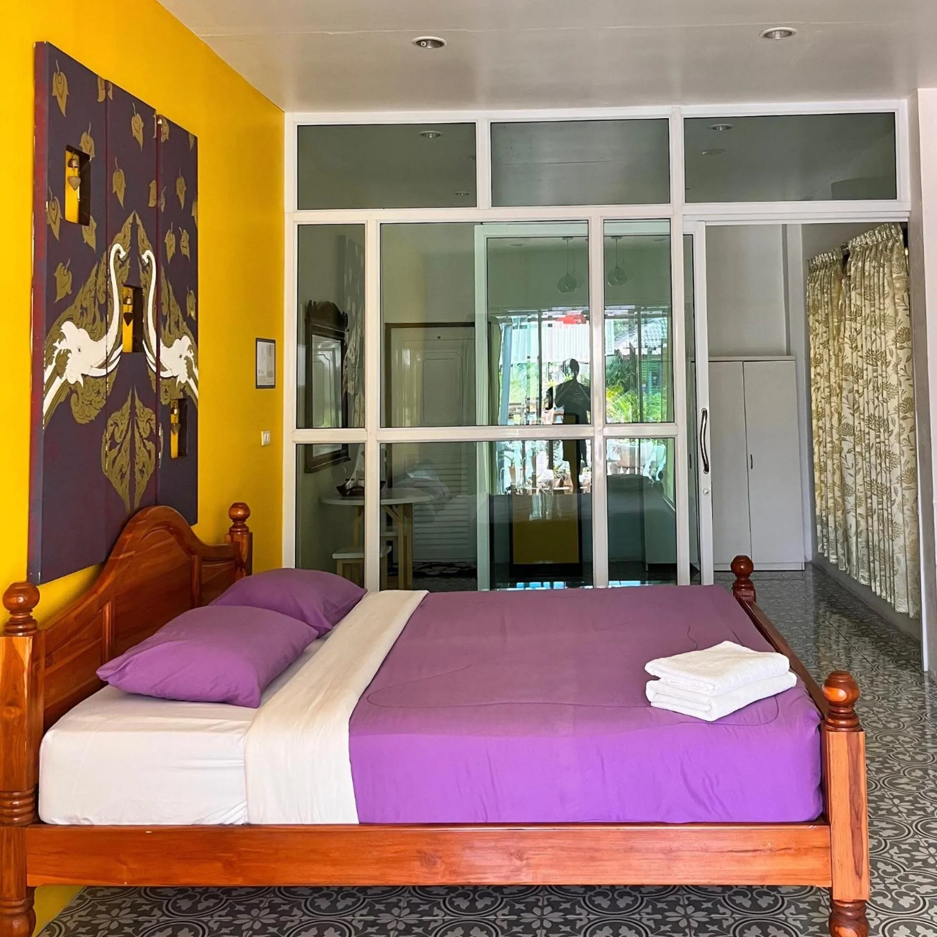 Bed in บ้านพักสิริ มุกดาหาร (Baan Siri Mukdahan)