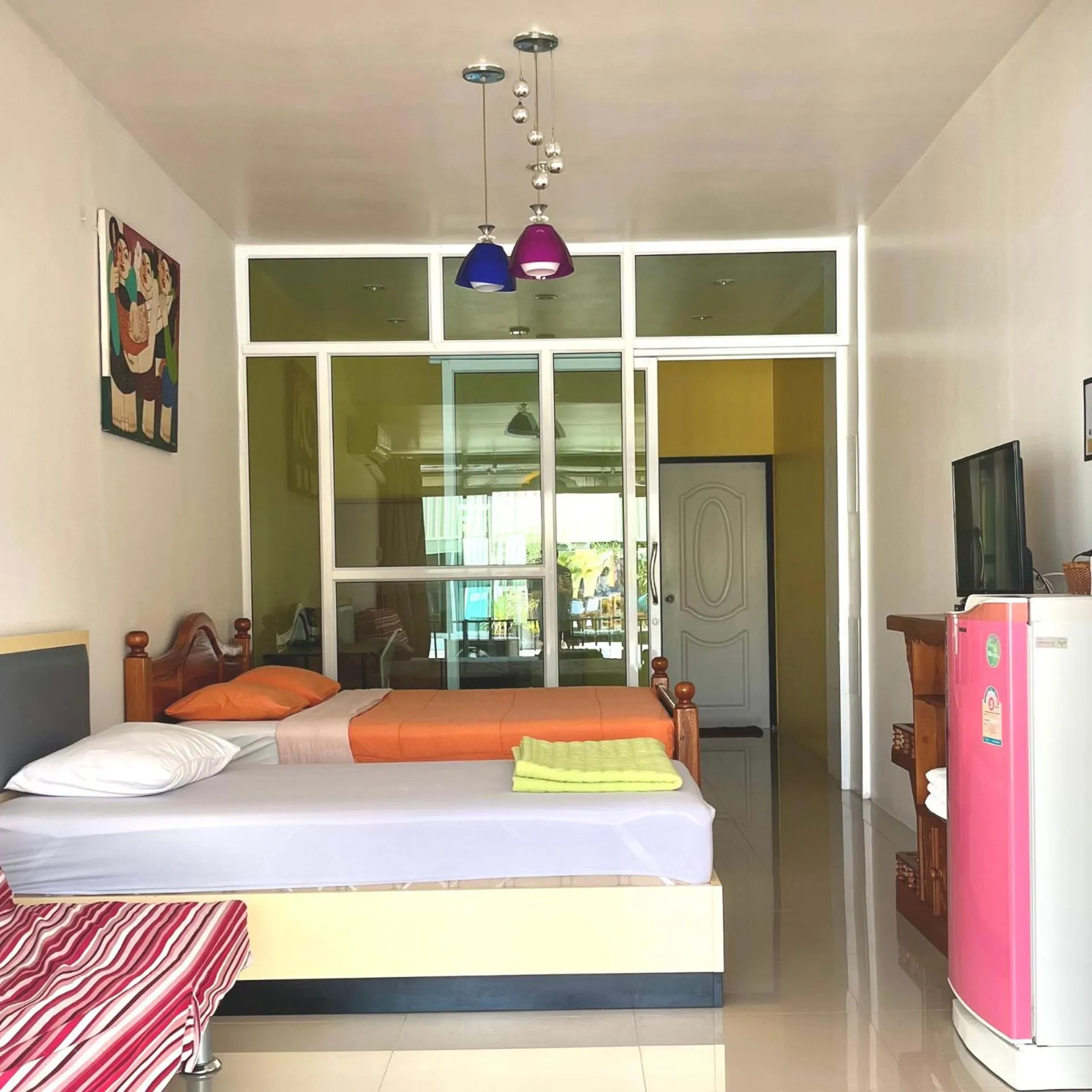 Bed in บ้านพักสิริ มุกดาหาร (Baan Siri Mukdahan)