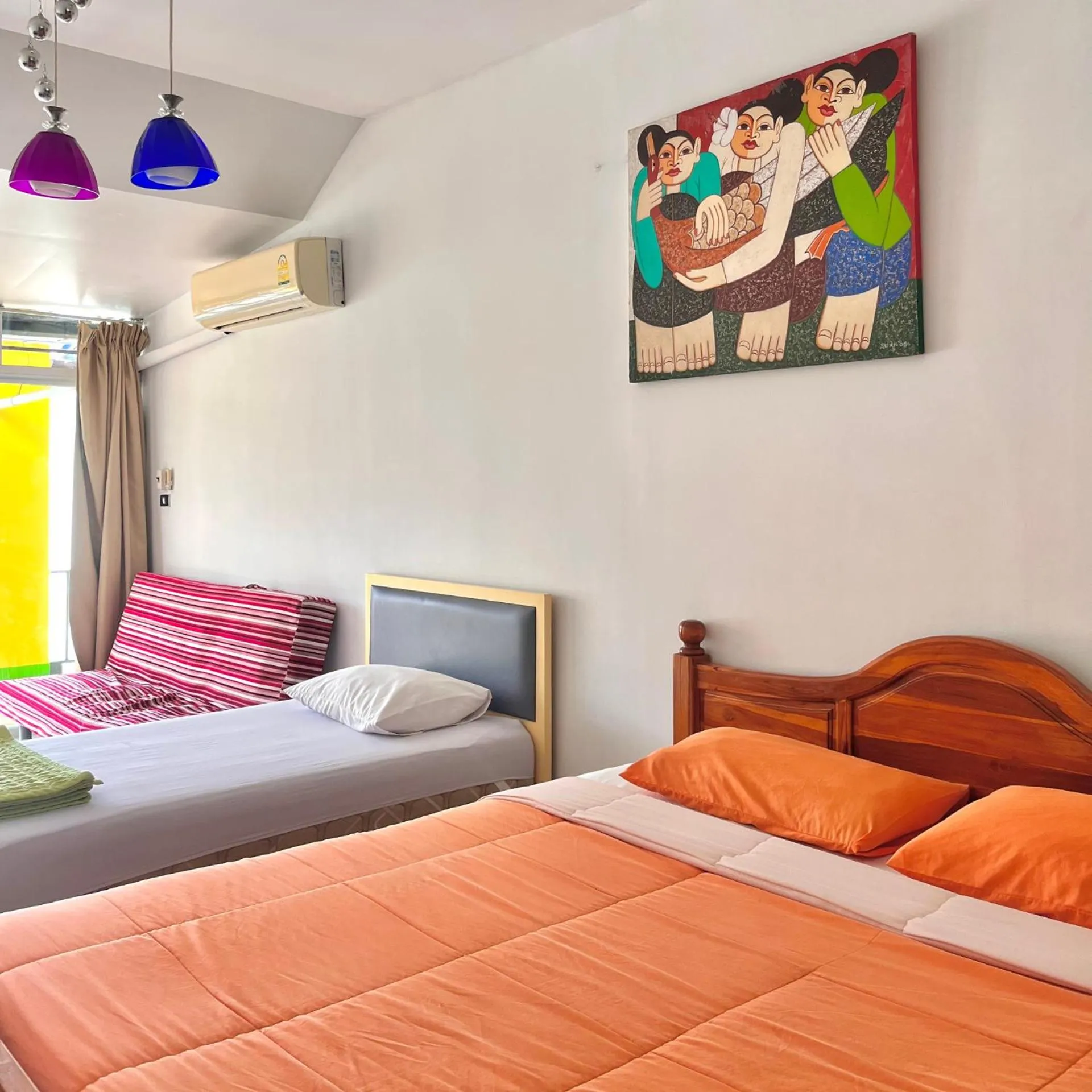 Bed in บ้านพักสิริ มุกดาหาร (Baan Siri Mukdahan)