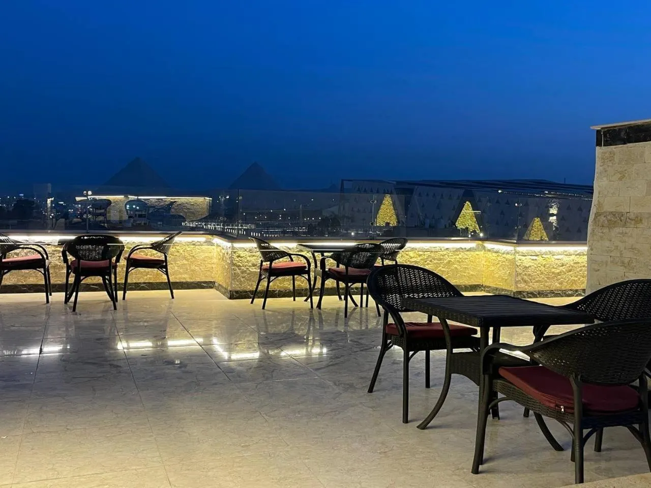 Patio in Grand Museum Pyramids View Hotel