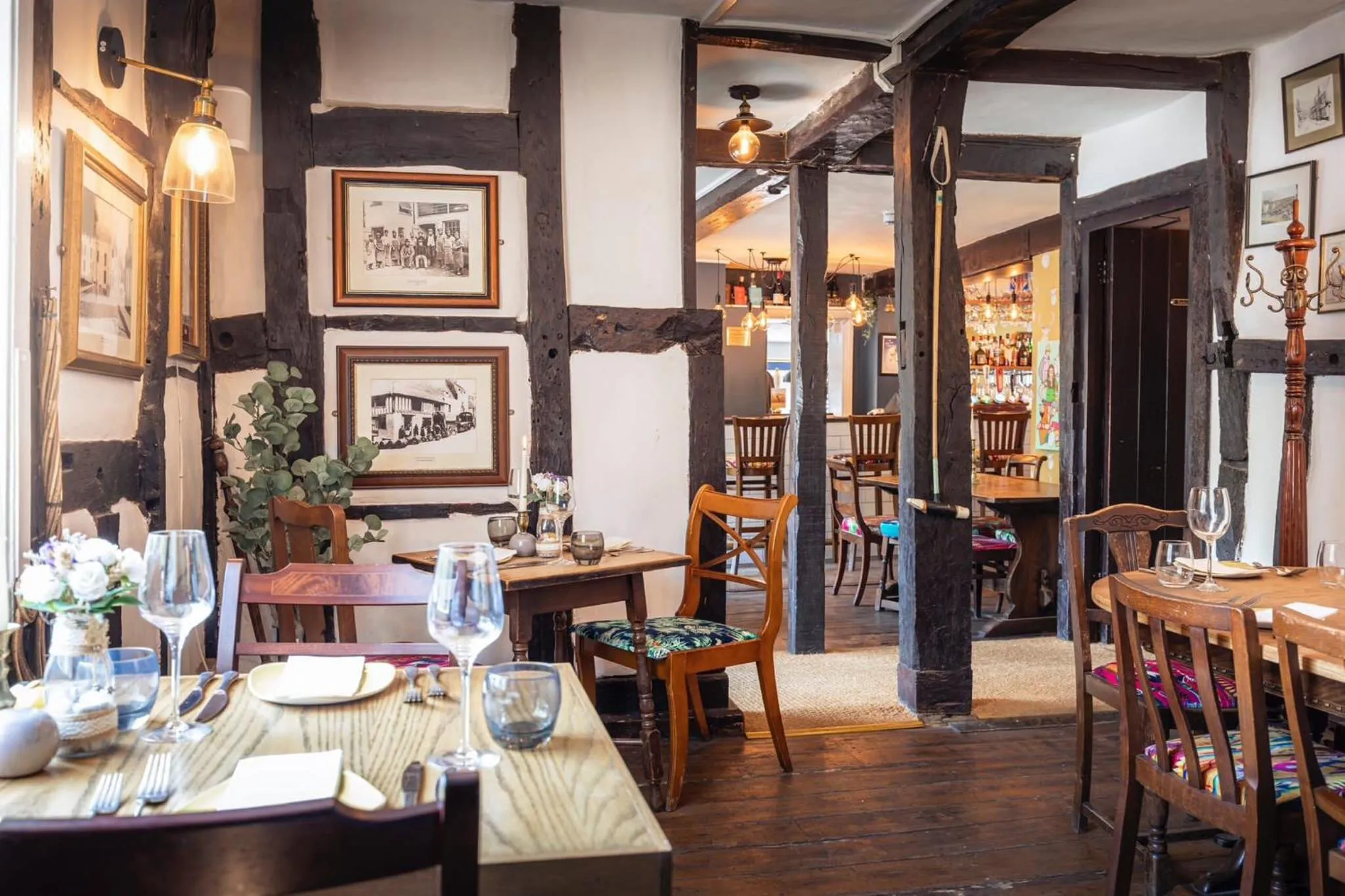 Dining area in The Swan Inn