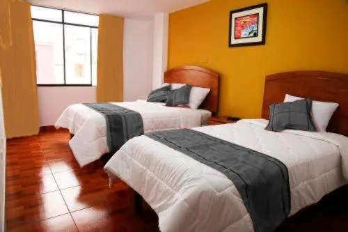 Bed in Hotel Juan de la Torre