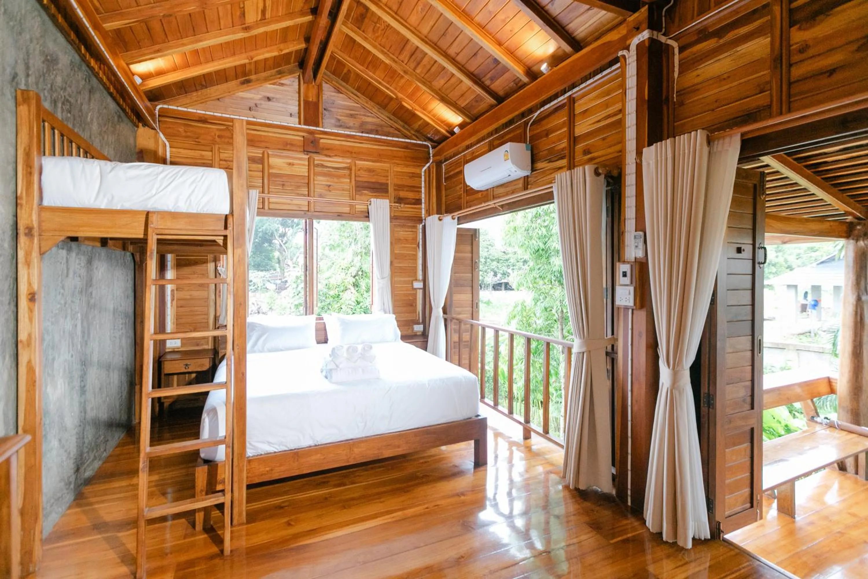 Bed in Saksila Resort