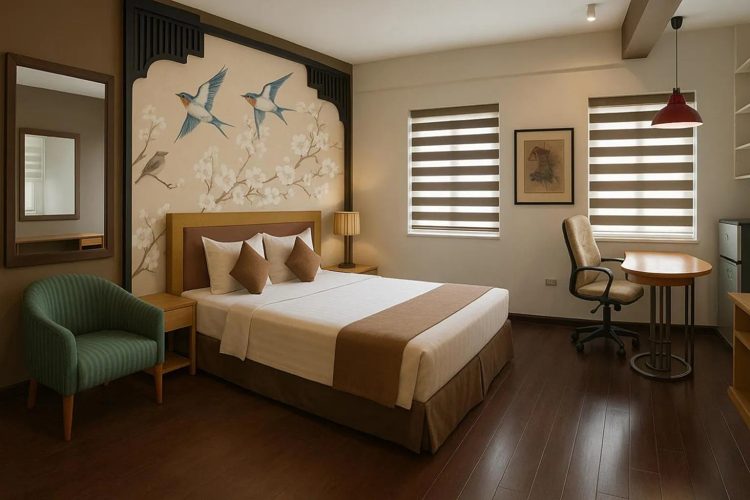 Photo of the whole room, Bed in Golden Sunshine Villa Hotel and Travel