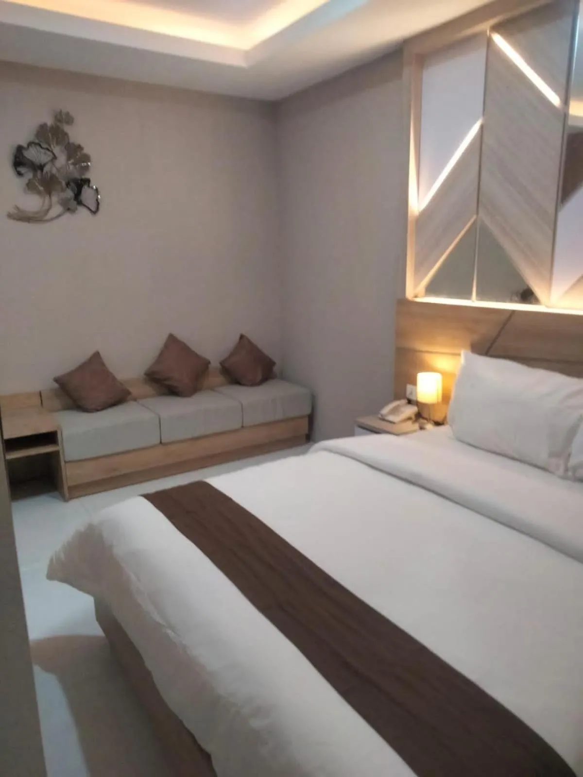 Bed in Sinergi Hotel & Villa