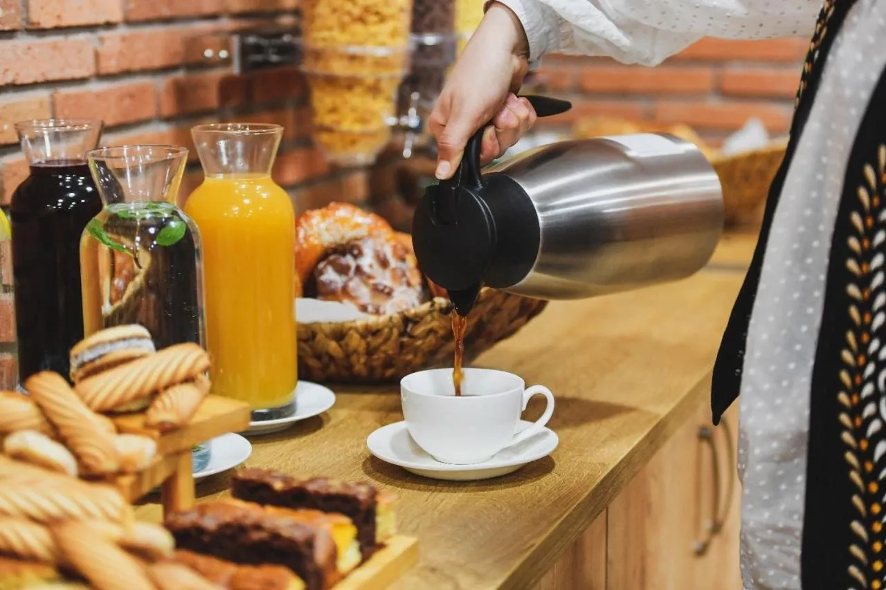 Buffet breakfast in Atrium Boutique Hotel