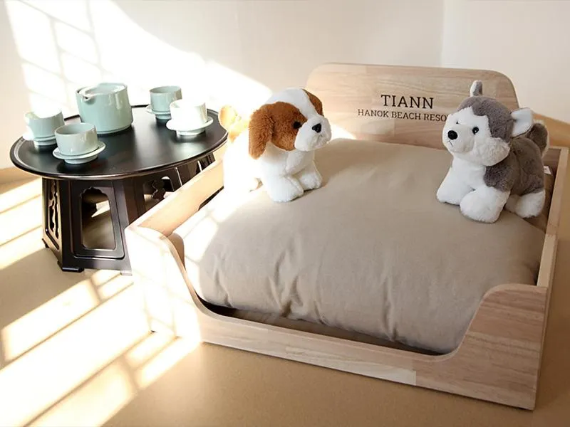 Bed in Hotelarrive Taean Tiann HanokBeachResort