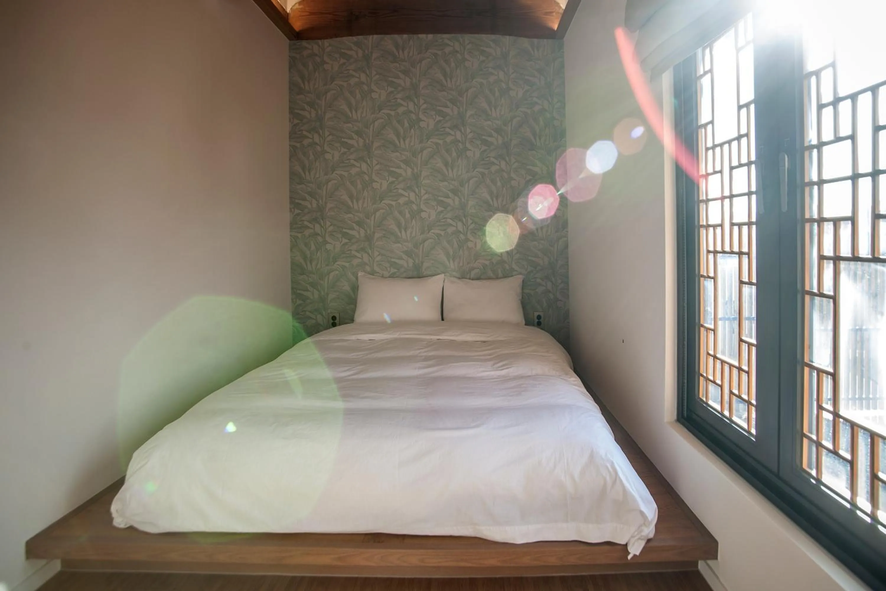 Bed in Hotelarrive Taean Tiann HanokBeachResort