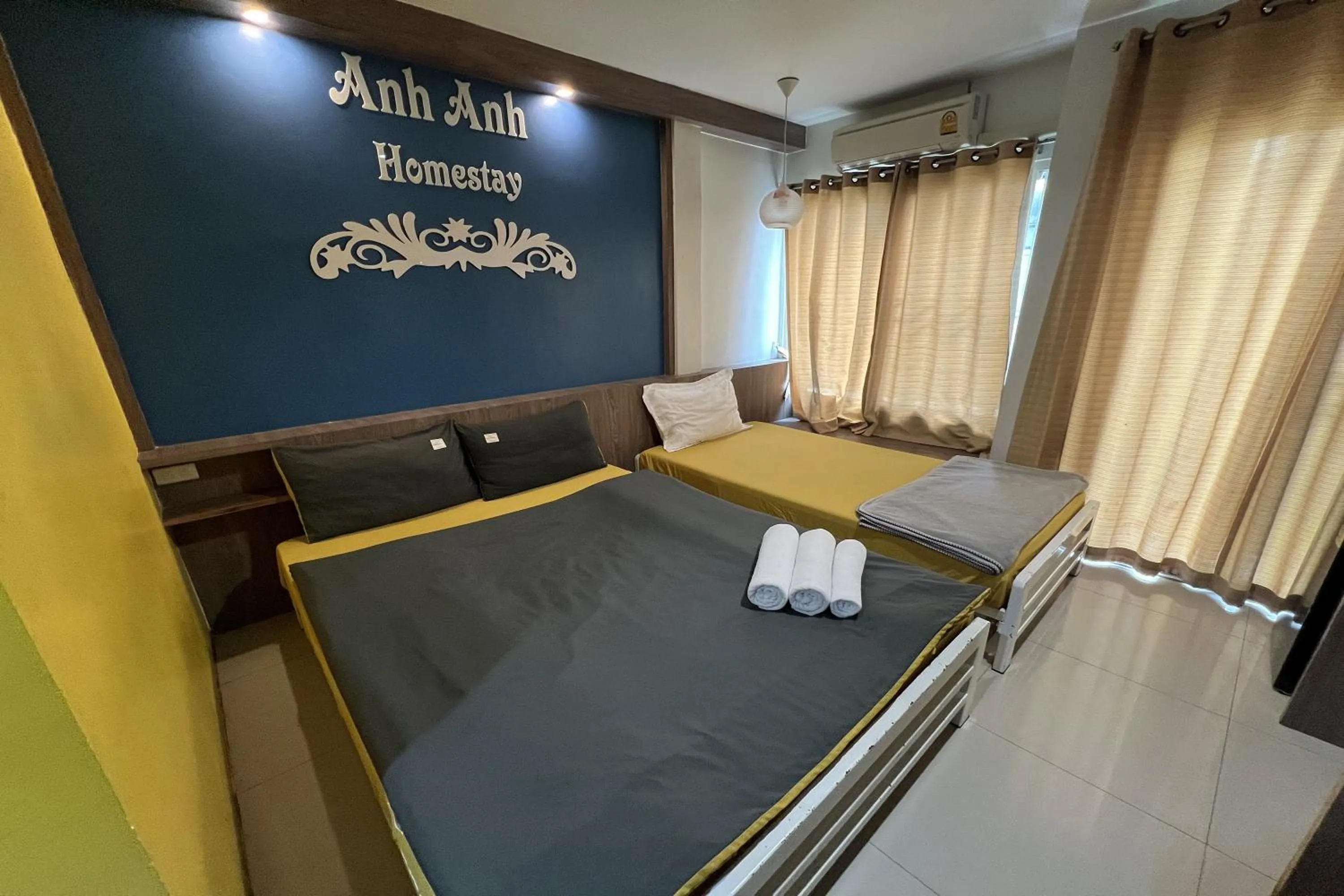 Photo of the whole room, Bed in Anh Anh Homestay