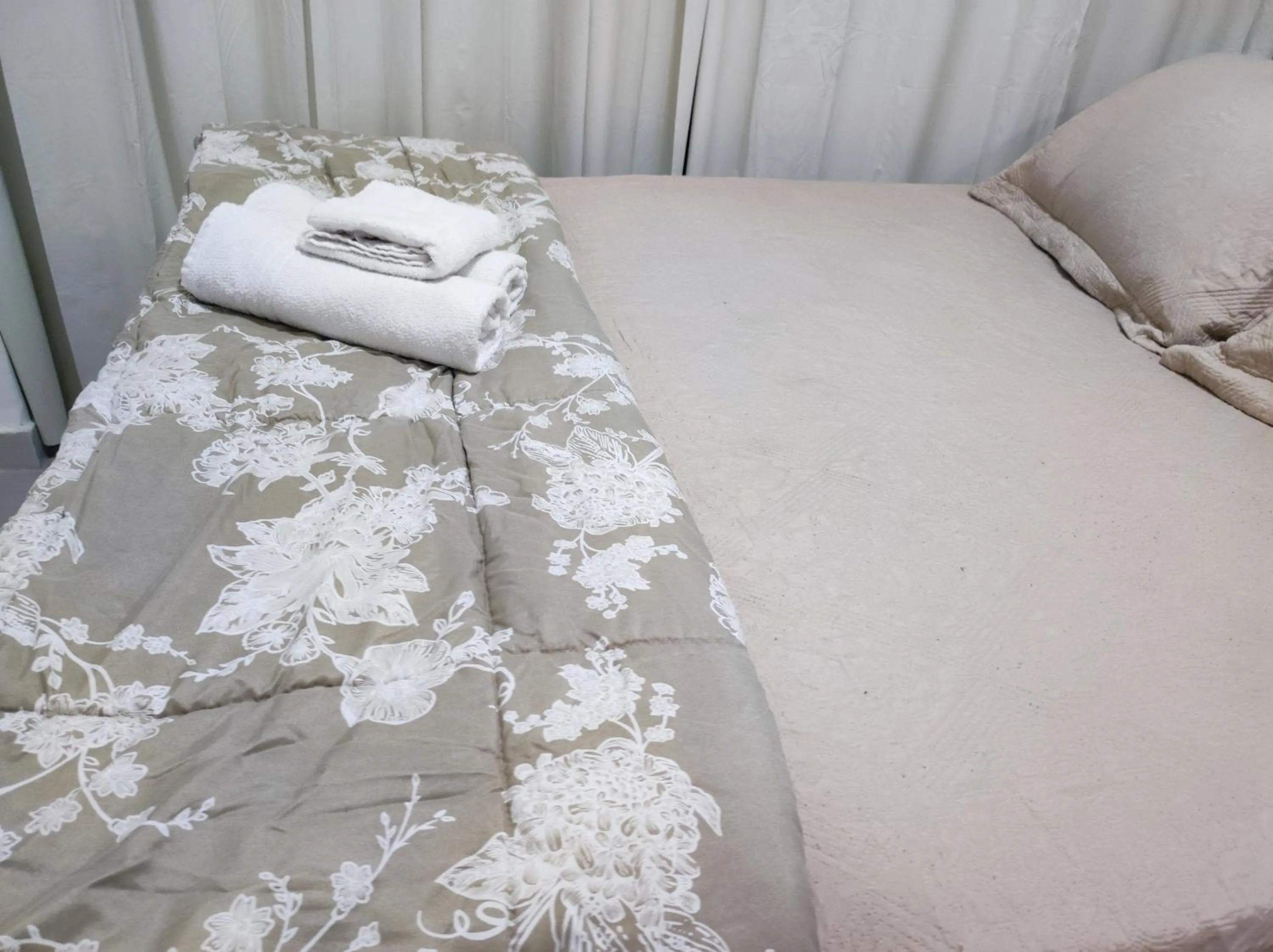 Bed in Fabuloso Apartamento central em Curitiba