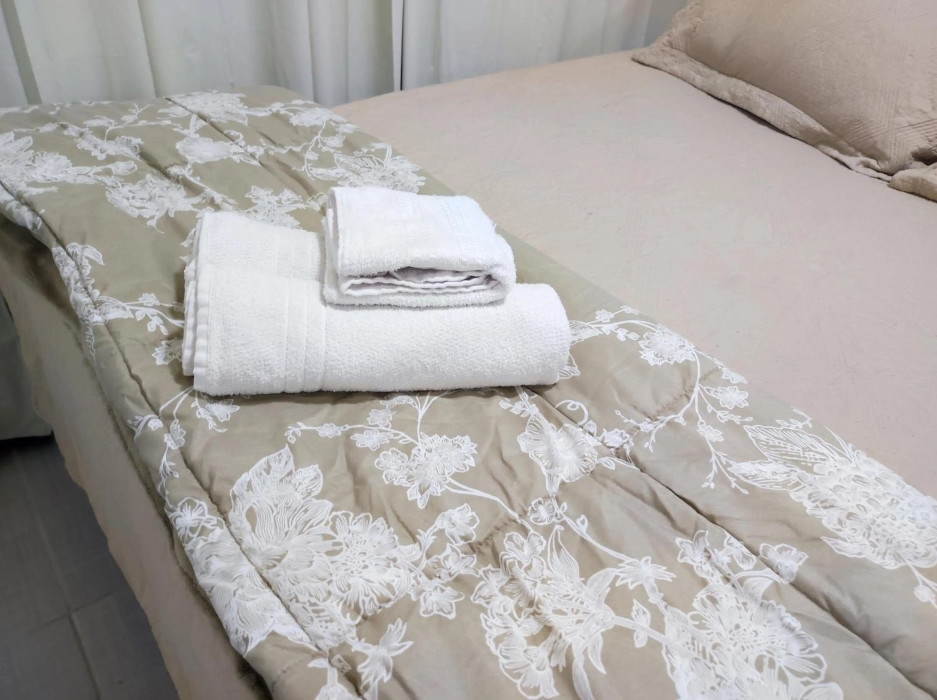 Bed in Fabuloso Apartamento central em Curitiba